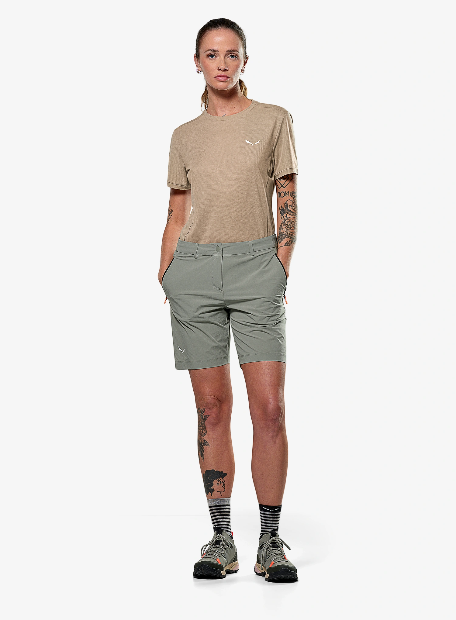 Turistické kraťasy dámské Salewa Puez Talvena DST Shorts - shadow