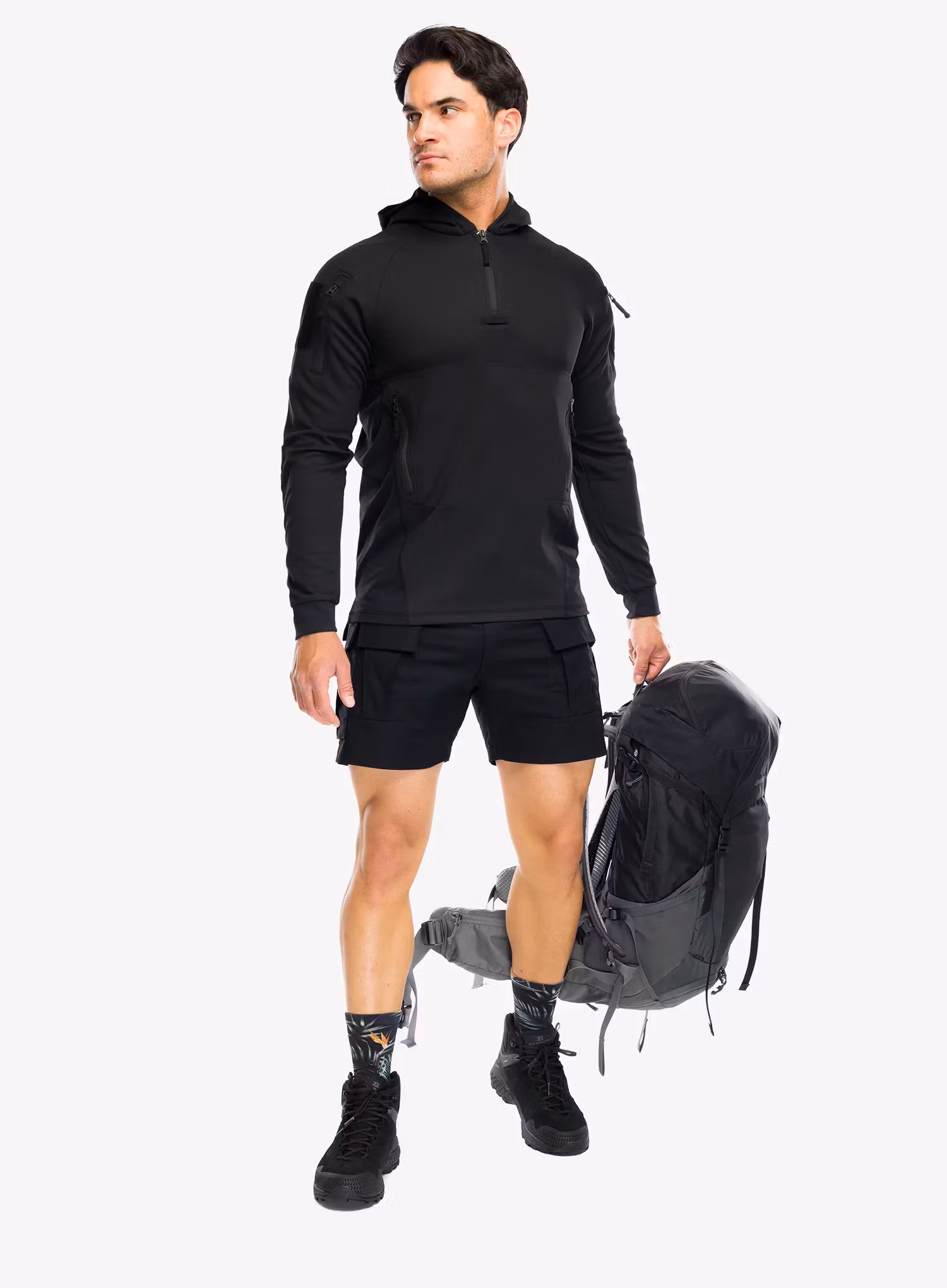 Outdoorové kraťasy Helikon-Tex Cargo Shorts - black