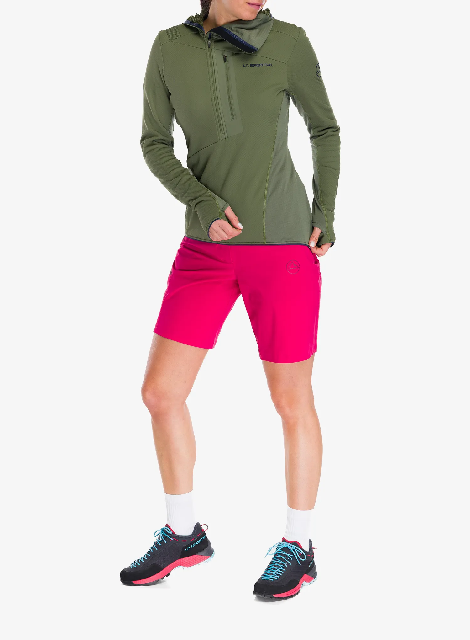 Outdoorové kraťasy La Sportiva Monument Shorts - azalea/redwood