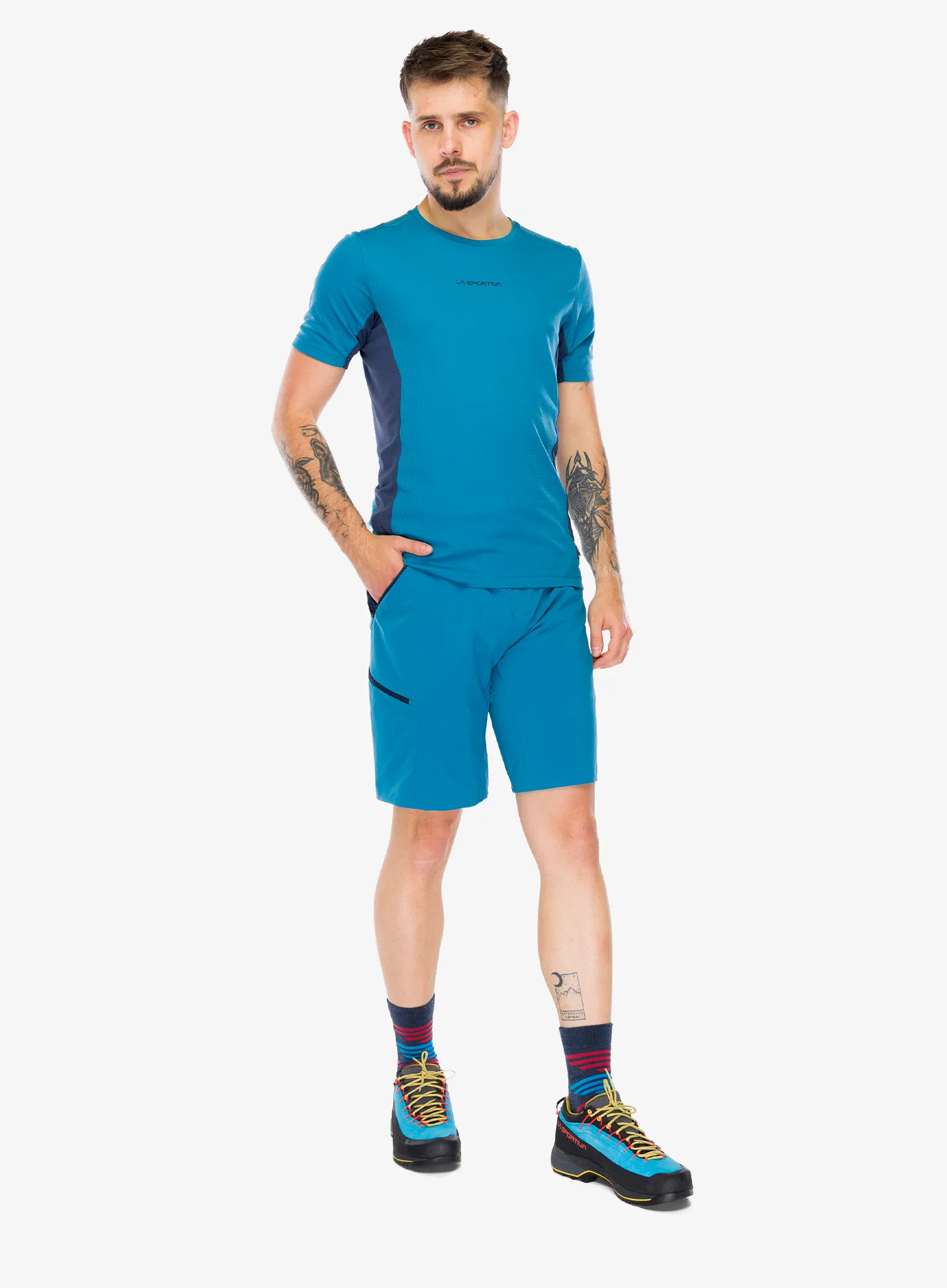 Outdoorové kraťasy La Sportiva Monument Shorts - lake/night sky