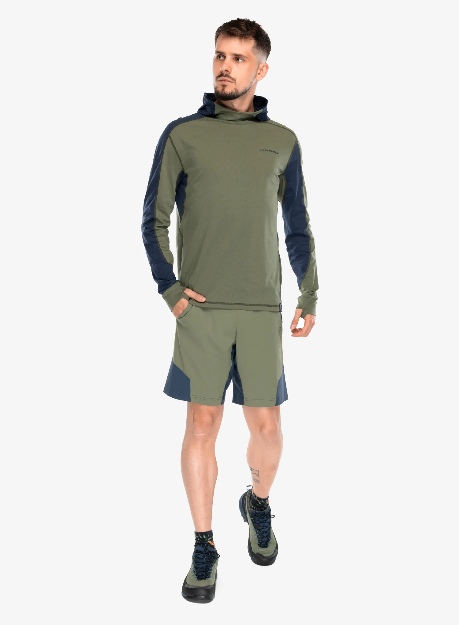 Outdoorové kraťasy La Sportiva Trail Guard Shorts - cypress/night sky