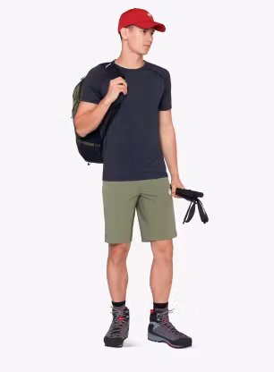 Outdoorové kraťasy Mammut Aenergy Light SO Shorts - marsh