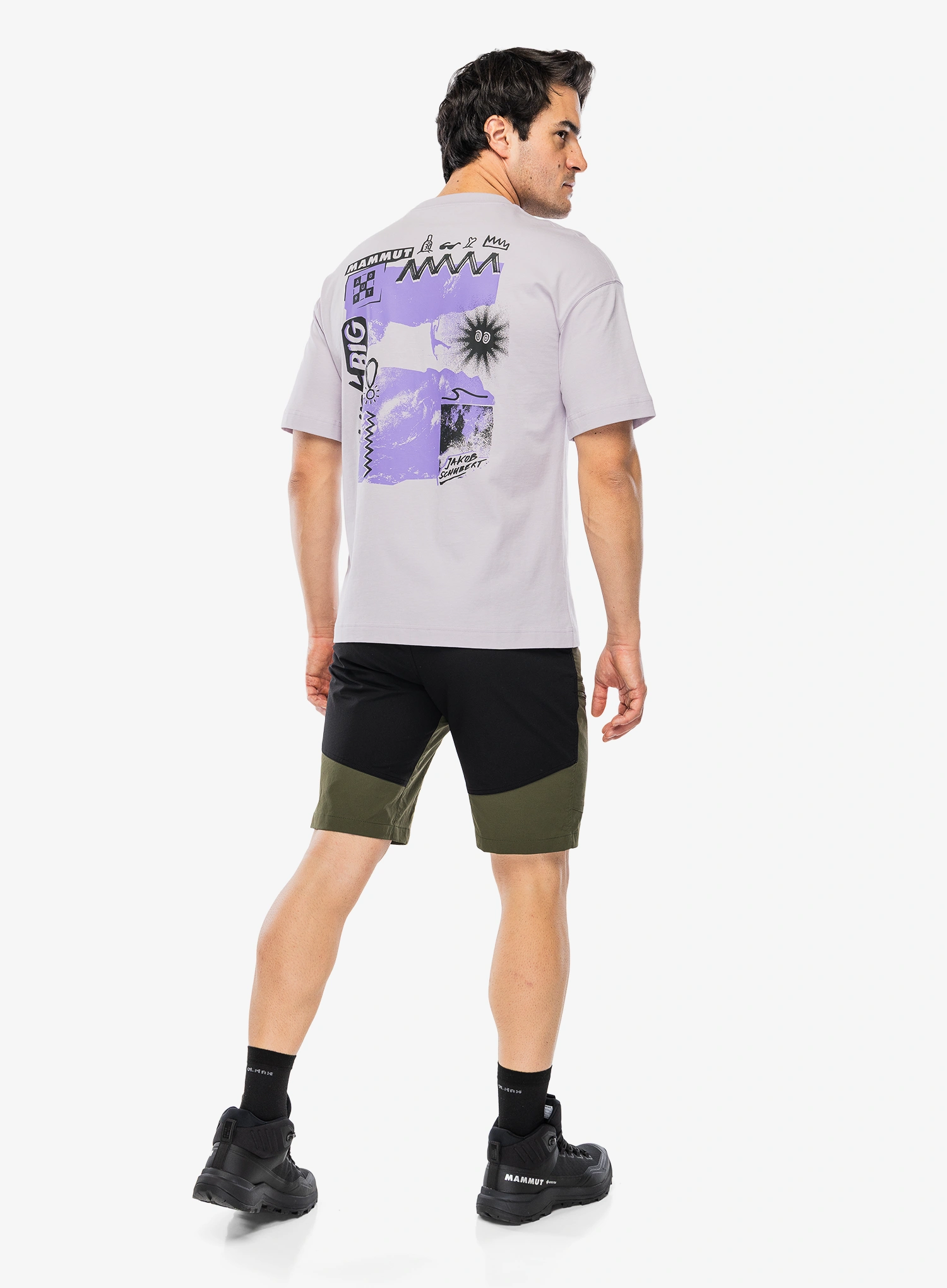 Outdoorové kraťasy Mammut Zinal Hybrid Shorts - dark marsh/black