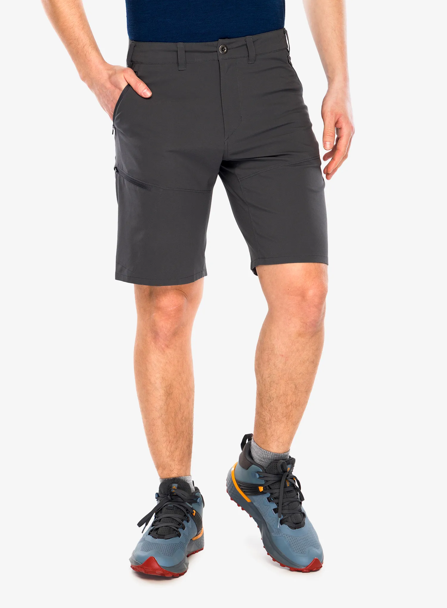 Outdoorové kraťasy Patagonia Terravia Trail Shorts 10 in - forge grey