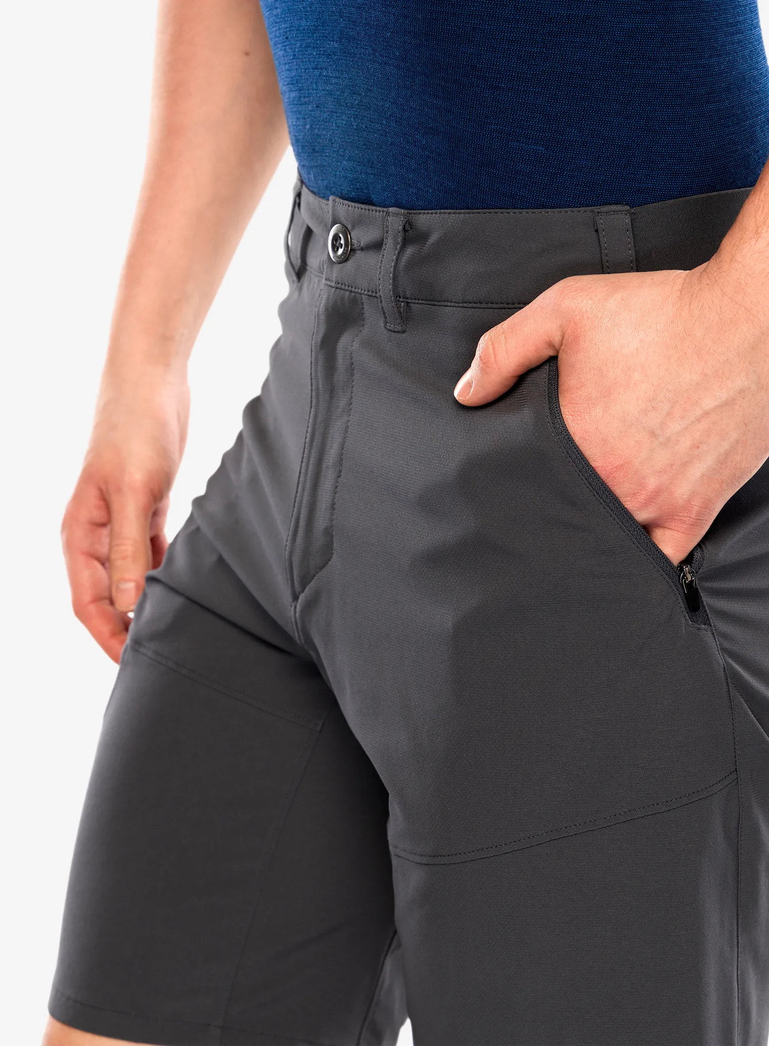 Outdoorové kraťasy Patagonia Terravia Trail Shorts 10 in - forge grey