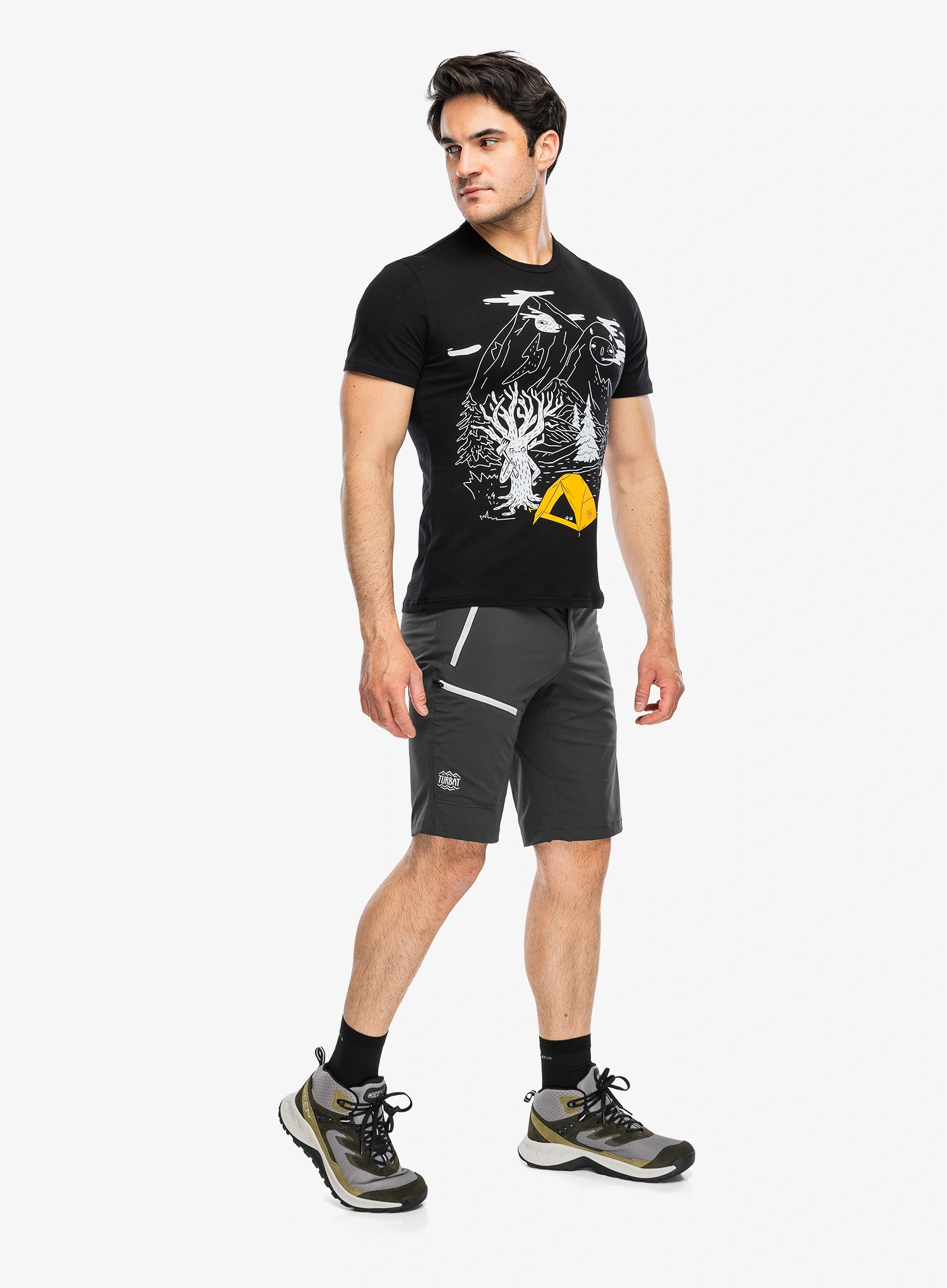Outdoorové kraťasy Turbat Prut Trek Shorts - raven black