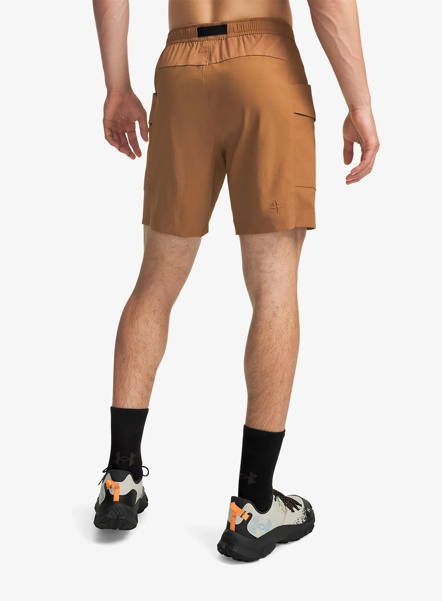Outdoorové kraťasy Under Armour Explor Hike Cargo Short - tundra/black
