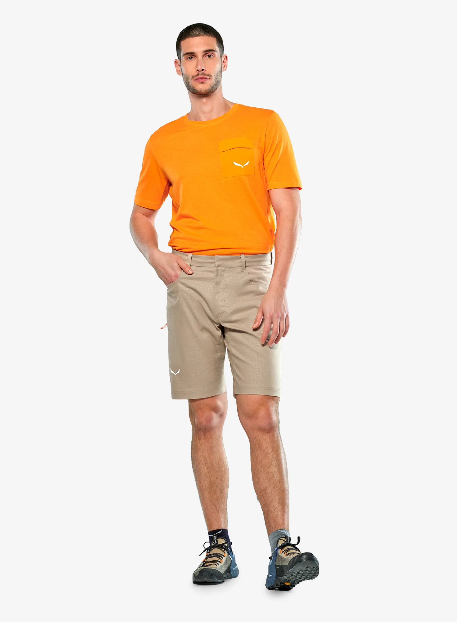 Lezecké kraťasy Salewa Agner Hemp Ripstop Shorts - quicksand