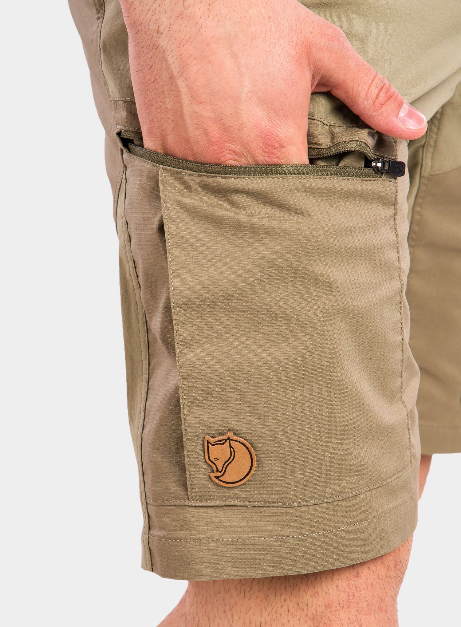 Turistické kraťasy Fjallraven Abisko Midsummer Shorts - savanna/oliv