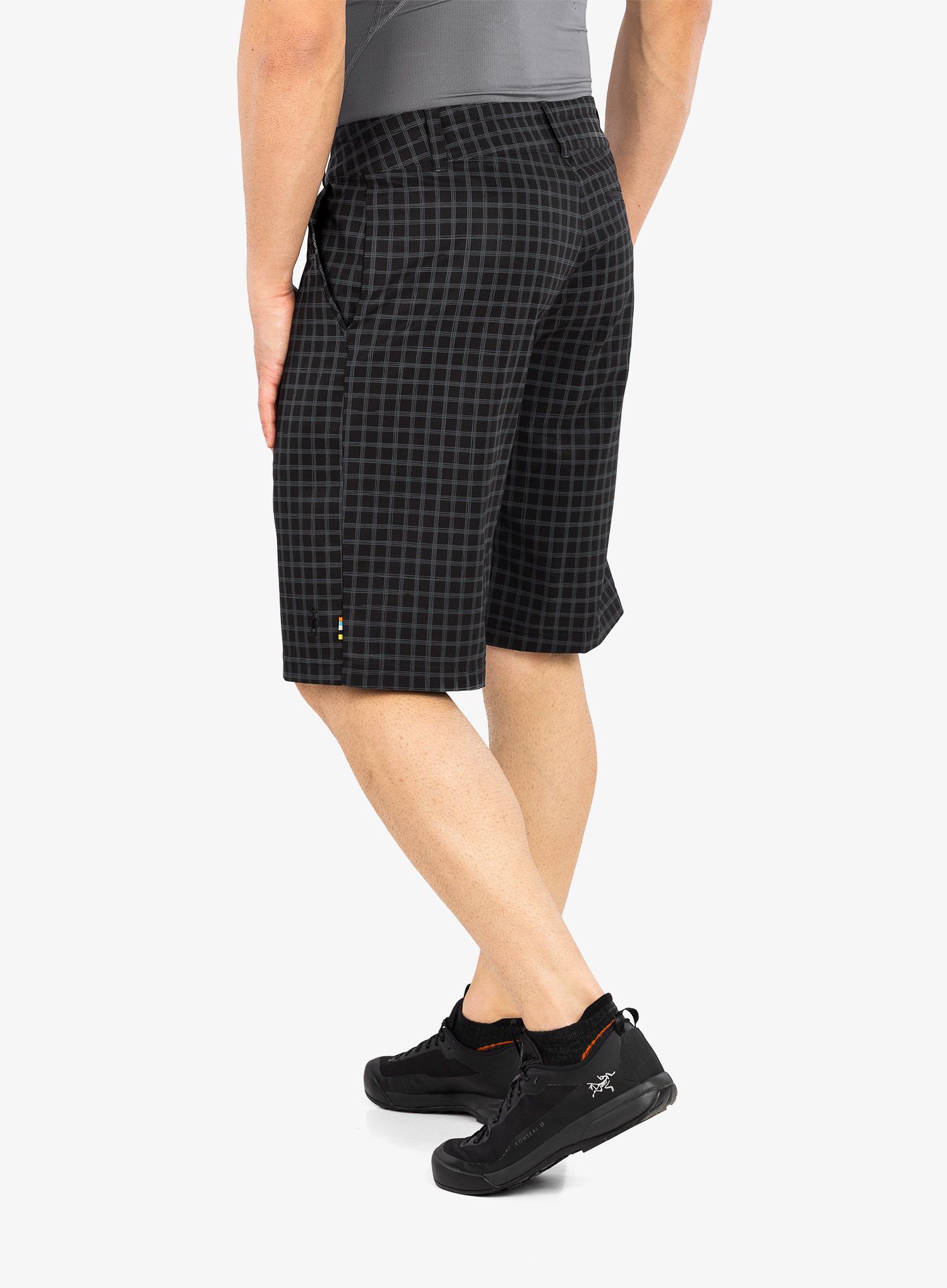 Turistické kraťasy Smartwool 10' Short - black plaid print