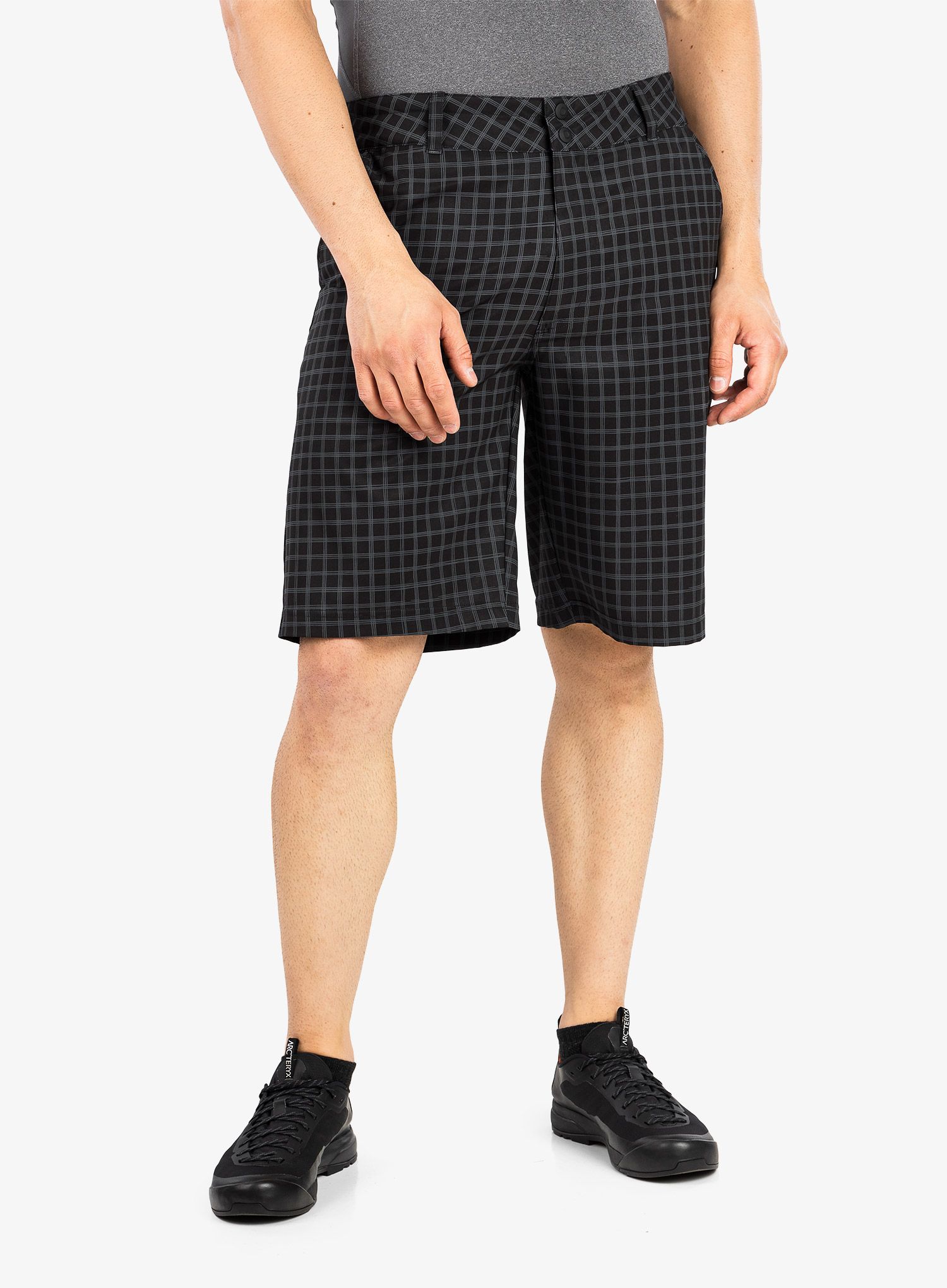 Turistické kraťasy Smartwool 10' Short - black plaid print