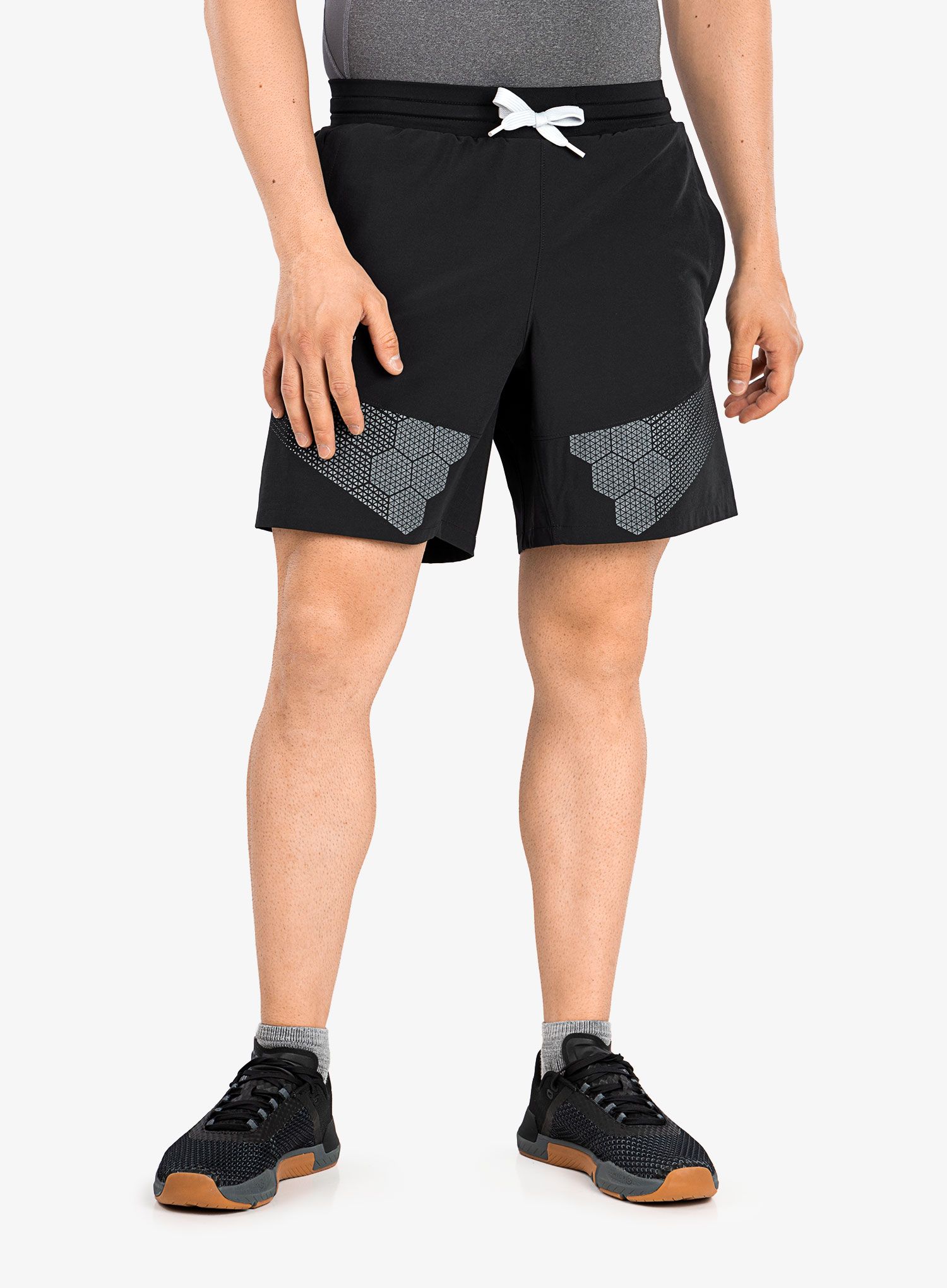 Kraťasy Under Armour ArmourPrint Woven Shorts - black/halo gray
