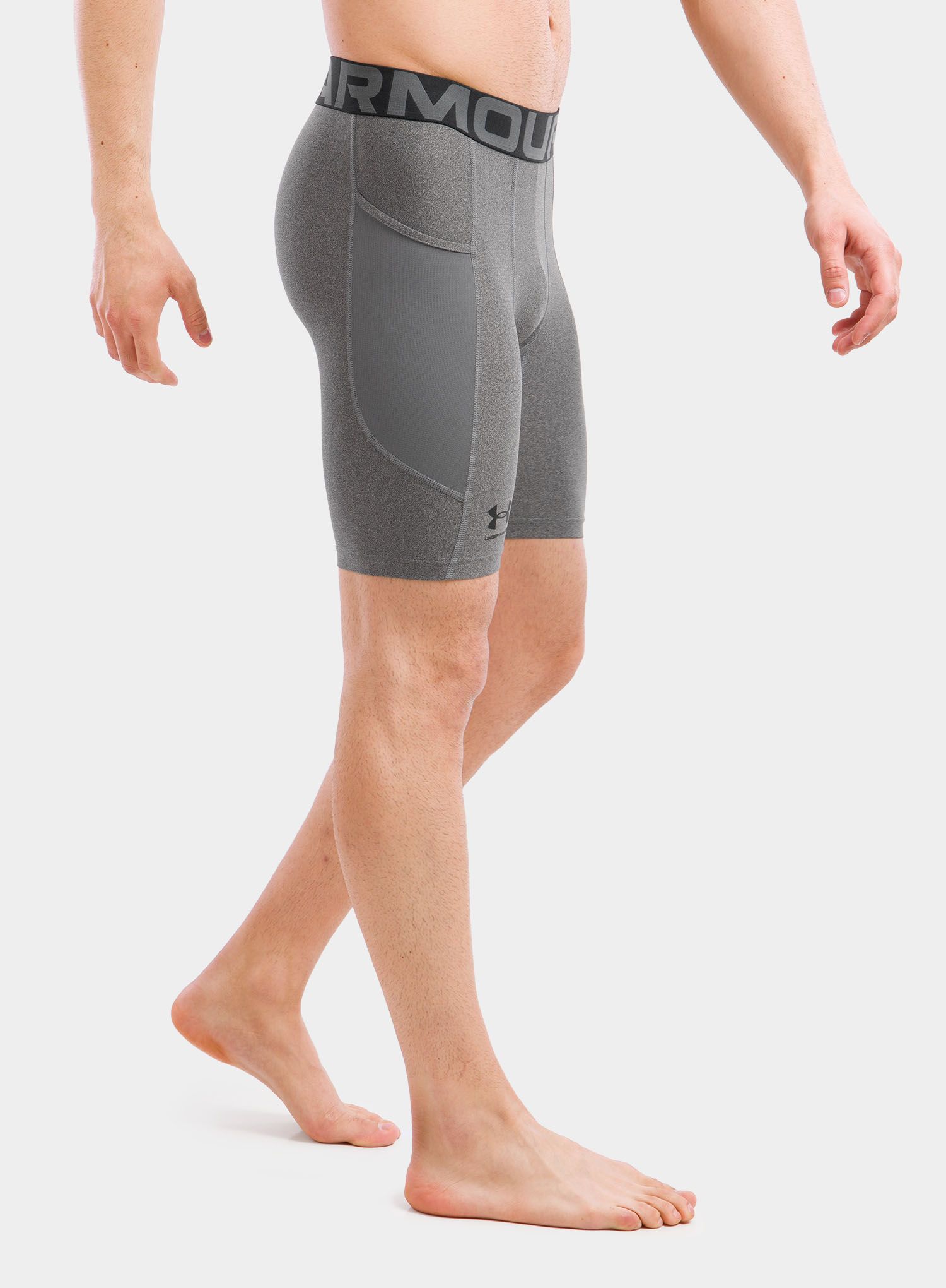 Kraťasy Under Armour HG Armour Shorts - carbon heather/black