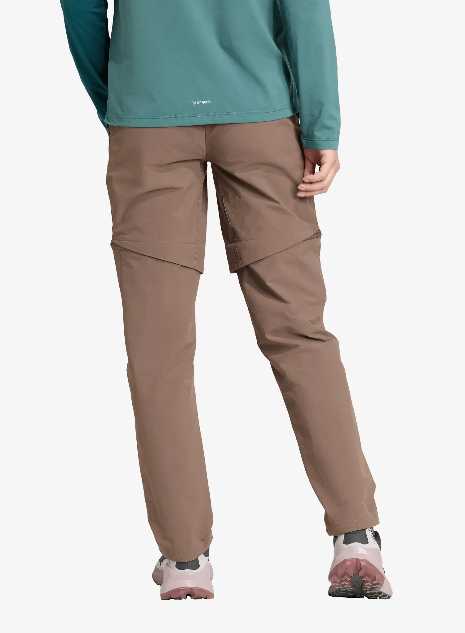 Kalhoty dámské adidas TERREX Multi Zip-Off Joggers - earth strata
