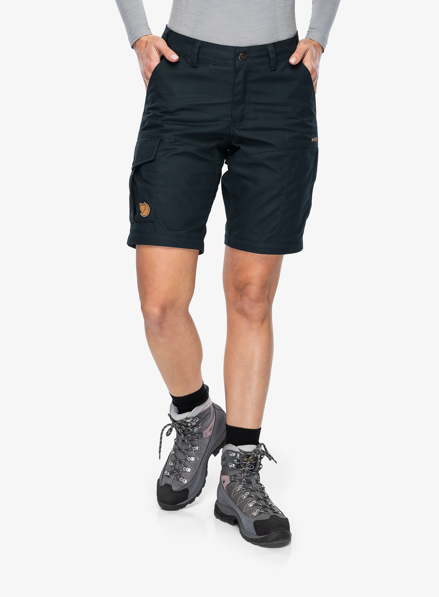 Kalhoty dámské Fjallraven Karla Pro Zip-off Trousers - dark navy
