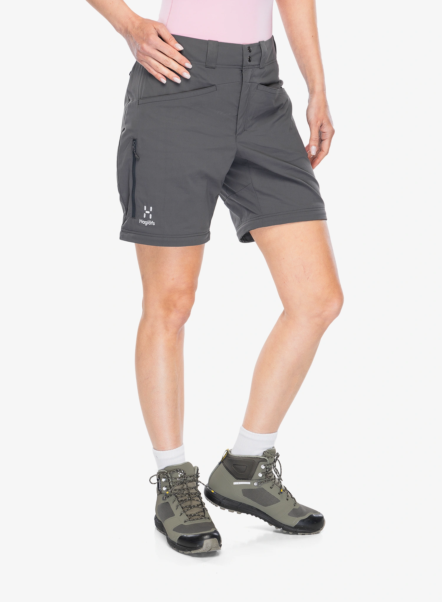 Kalhoty dámské Haglofs Lite Standard Zip-Off Pant - magnetite