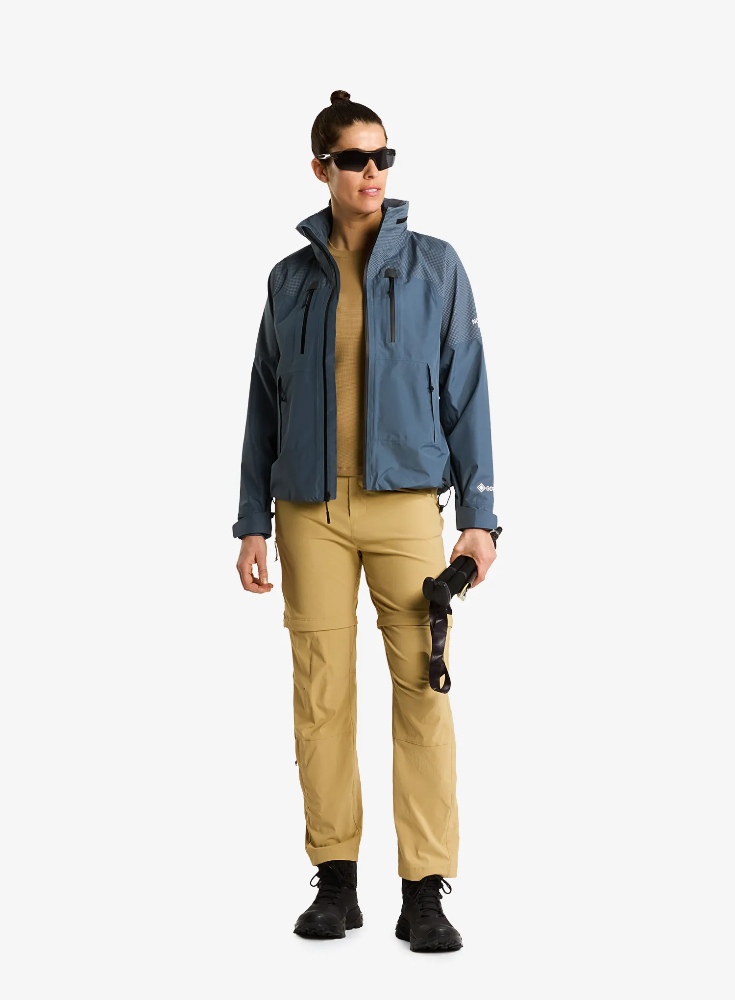 Kalhoty dámské The North Face Exploration Reg Straight Convertible Pant - khaki stone