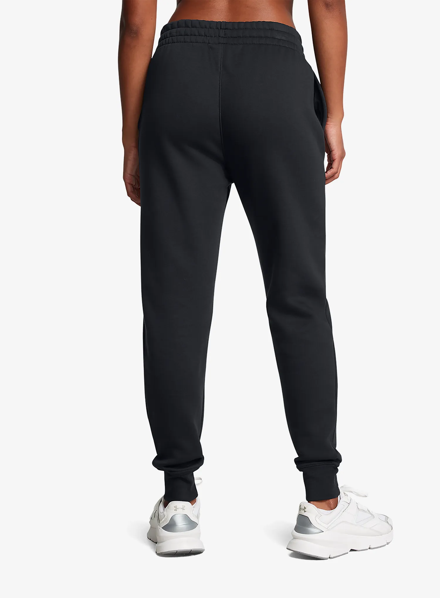 Kalhoty dámské Under Armour Icon Fleece Jogger - black/black/white