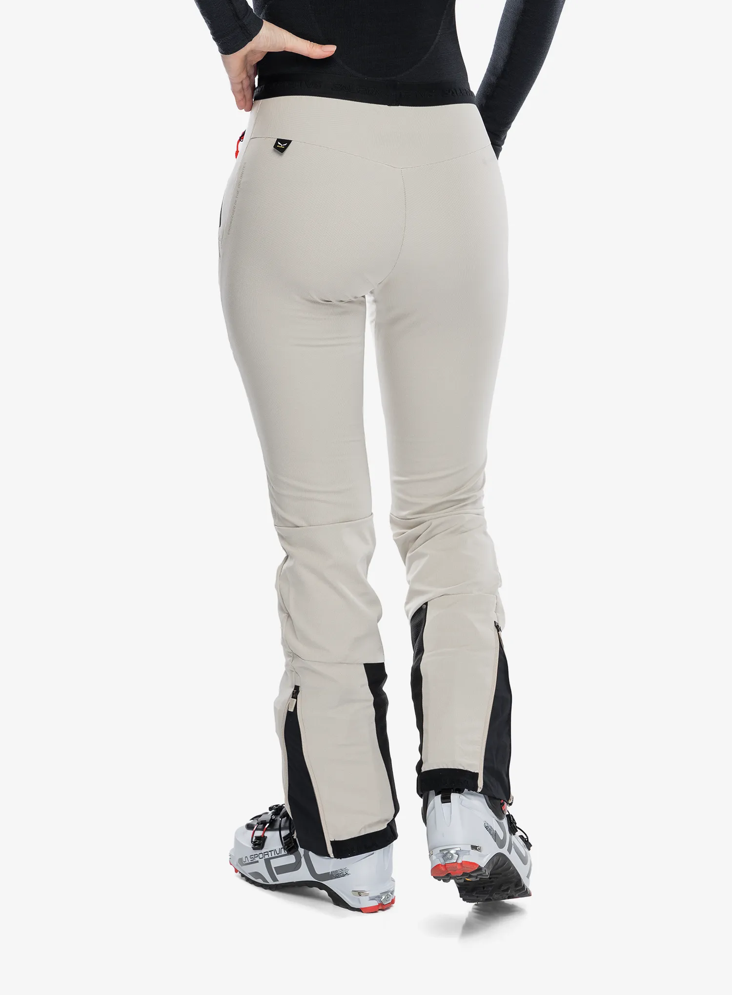 Nepromokavé kalhoty dámské Salewa Sella DST Light Pants - oatmeal/black out