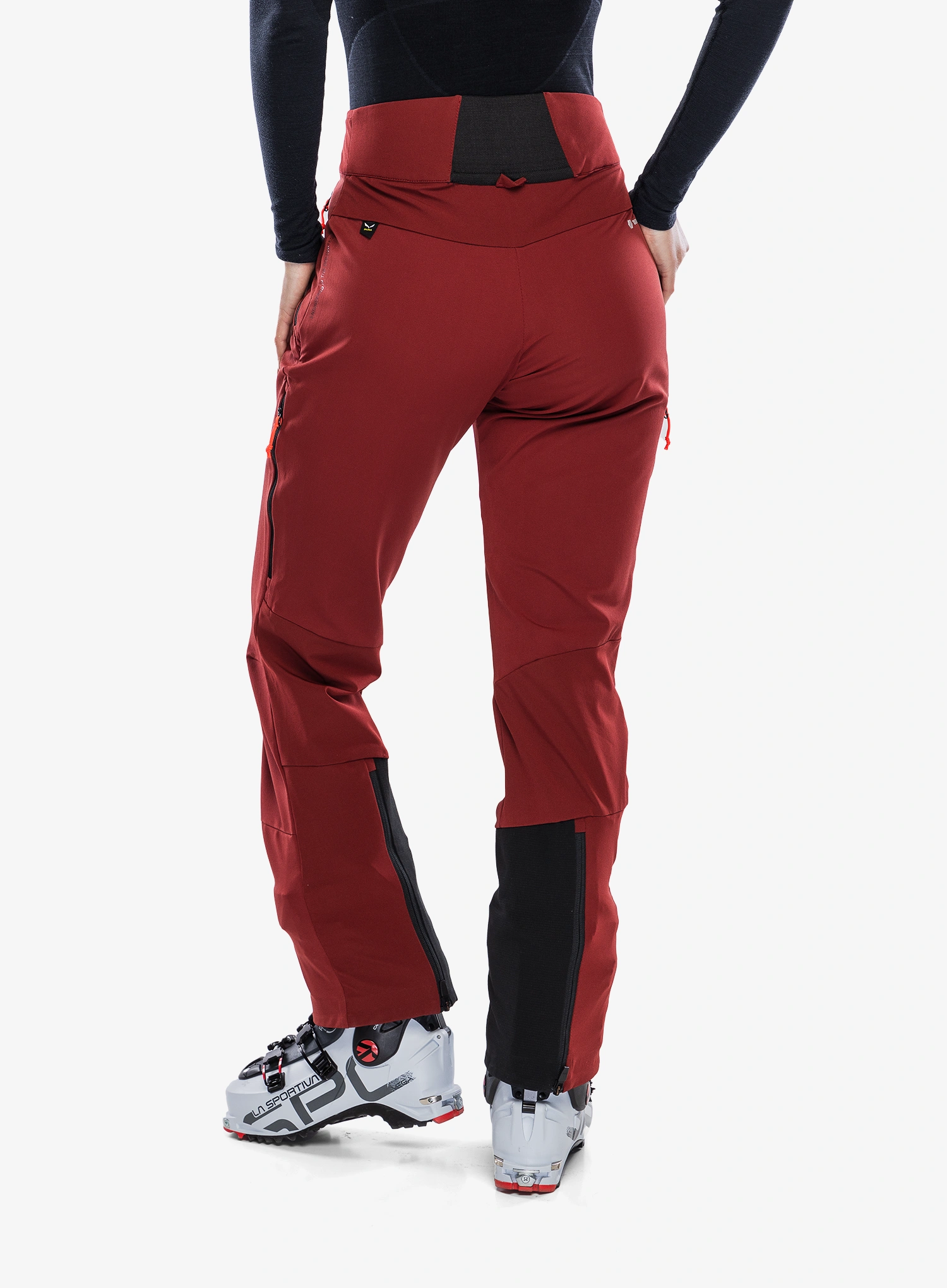 Softshellové kalhoty dámské Salewa Sella DST Pants - syrah/black out
