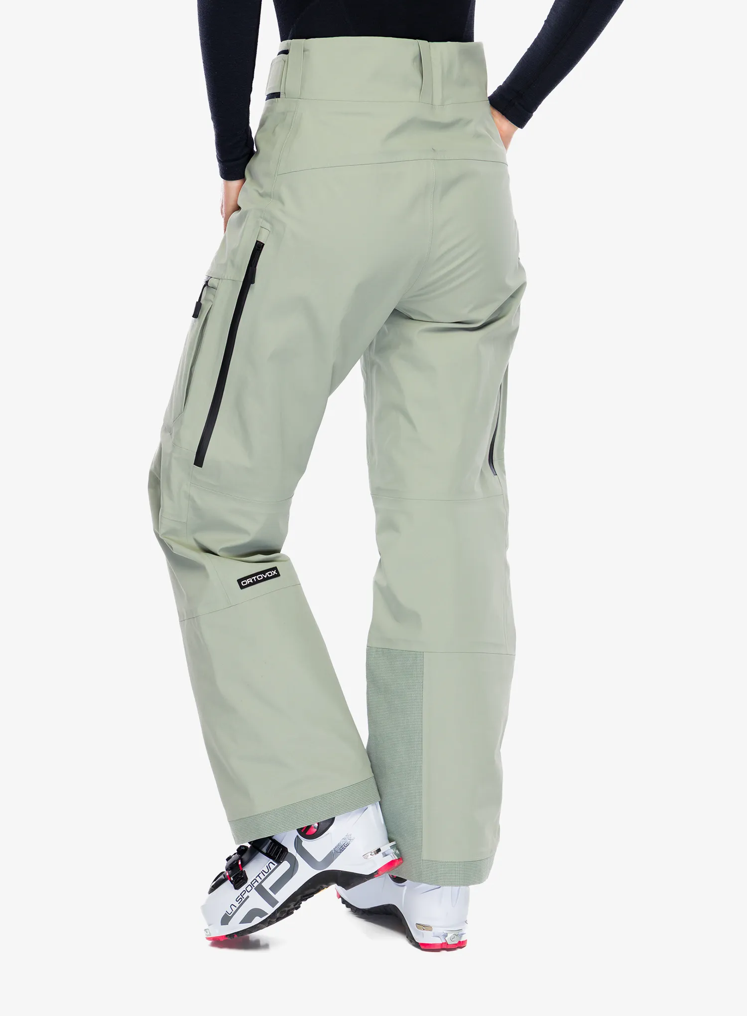Lyžařské kalhoty dámské Ortovox Ravine Free 3L Pants - green sage