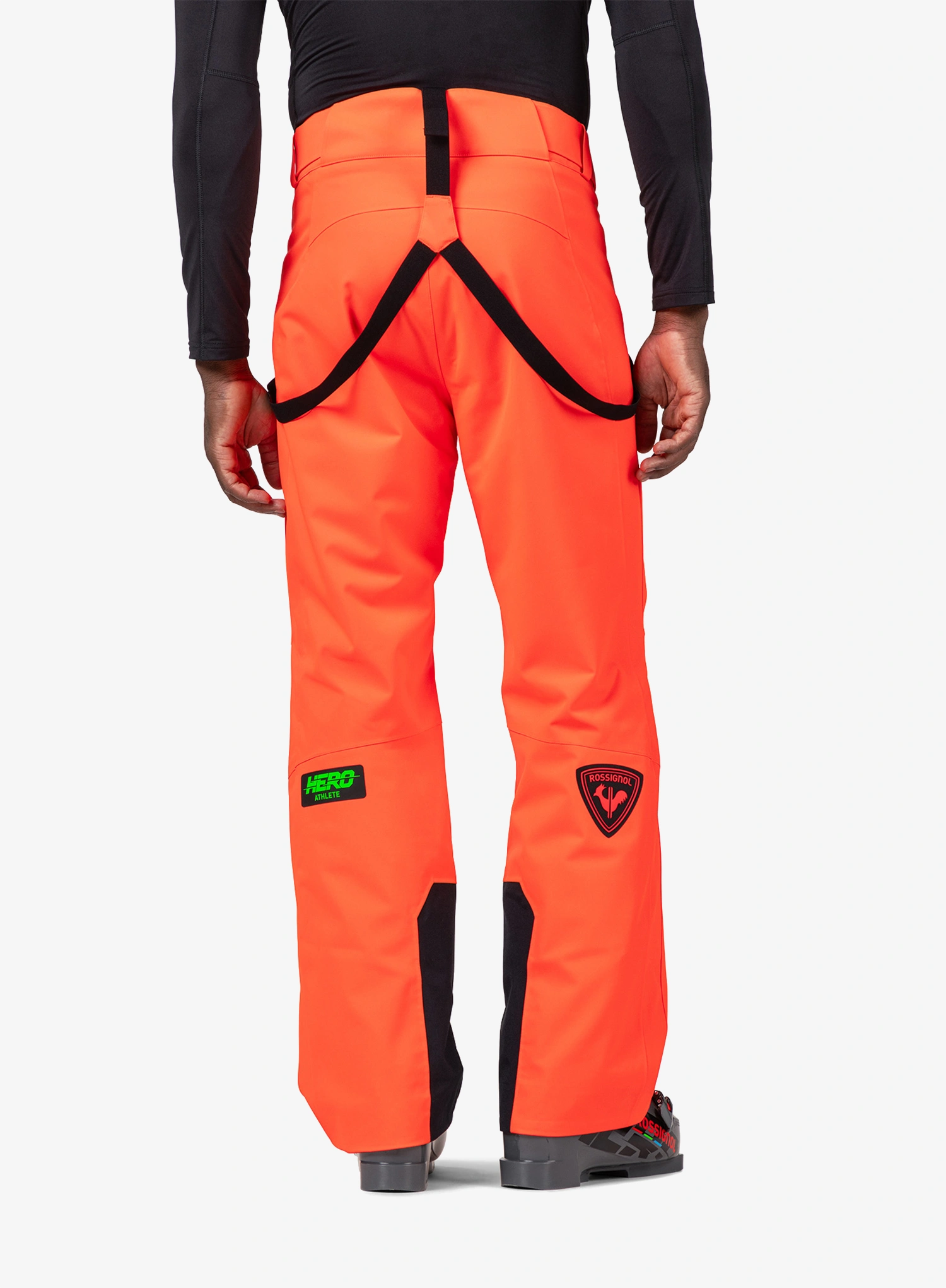 Lyžařské kalhoty Rossignol Hero Blackside Insulated Pant - neon red