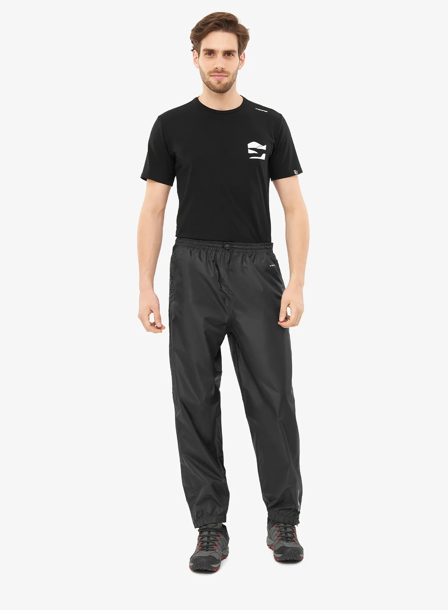 Nepromokavé kalhoty Viking Rainier Full Zip - black