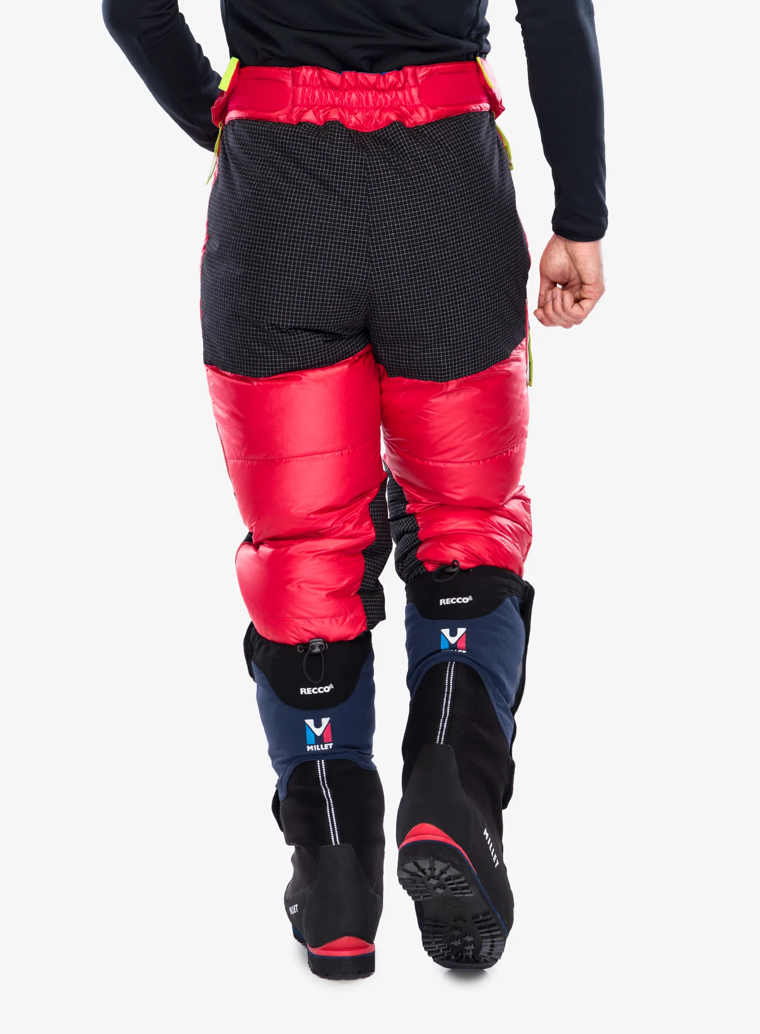 Péřové kalhoty Millet MXP Down Overpant - rouge/saphir