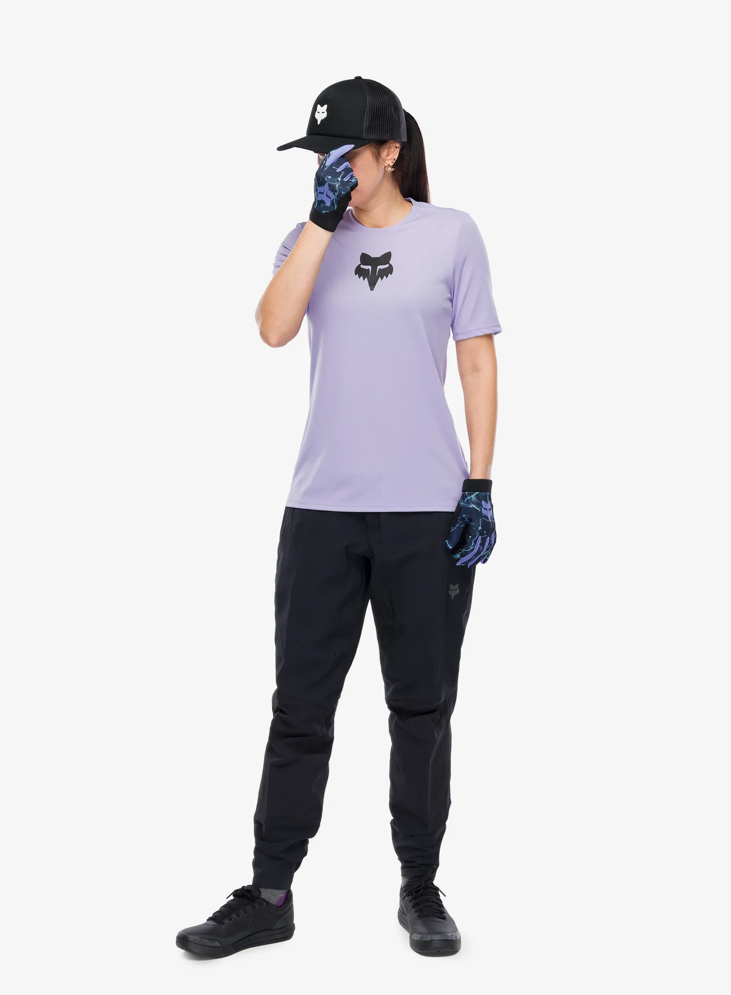 Dámské cyklistické kalhoty Fox Defend Pant - black/black