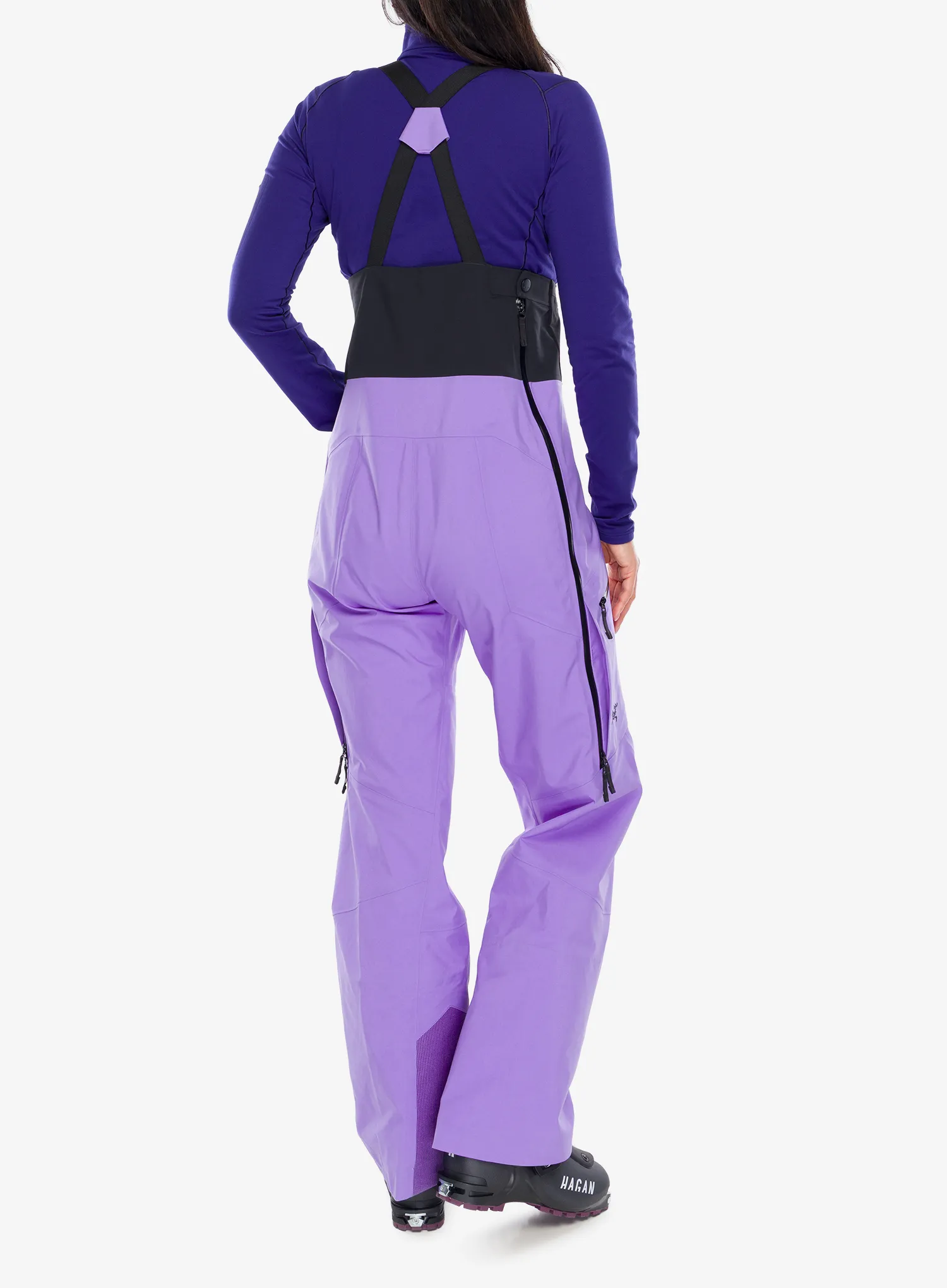 GORE TEX kalhoty dámské Arcteryx Rush Bib Pant - aster/black