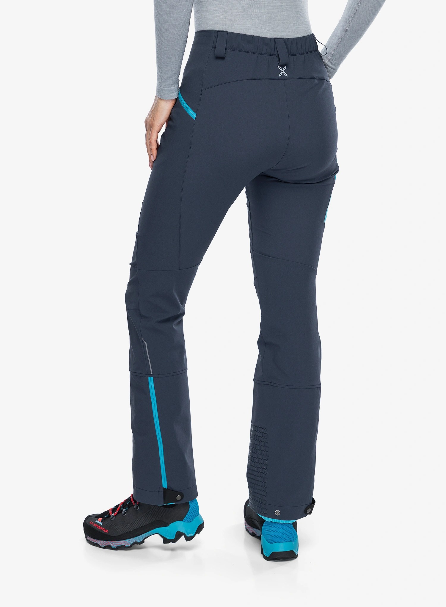 Softshellové kalhoty dámské Montura Trace Light Pants - graphite blue/turquoise