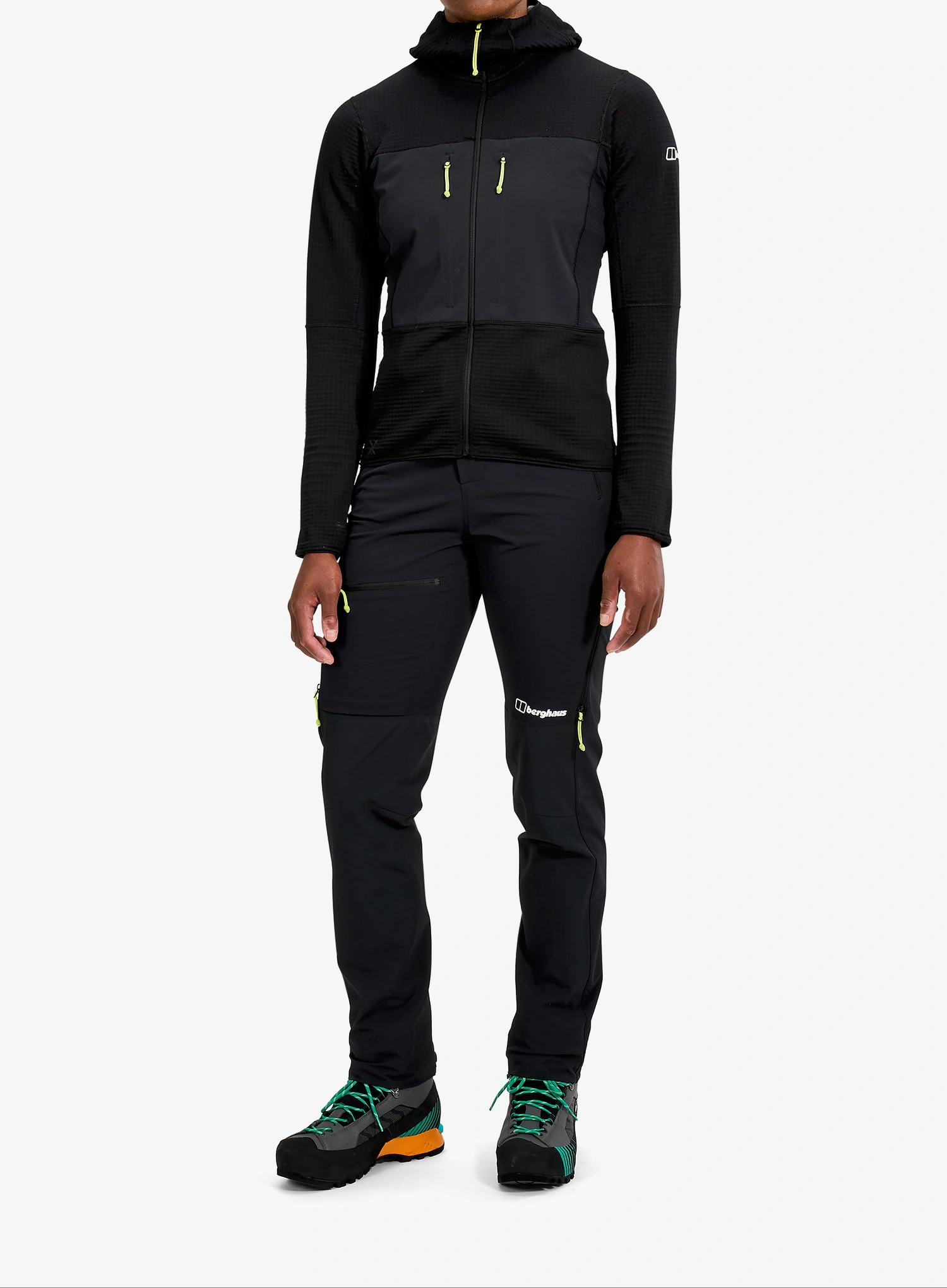 Softshellové kalhoty dámské Berghaus MTN Guide Alpine Pant - black/blk