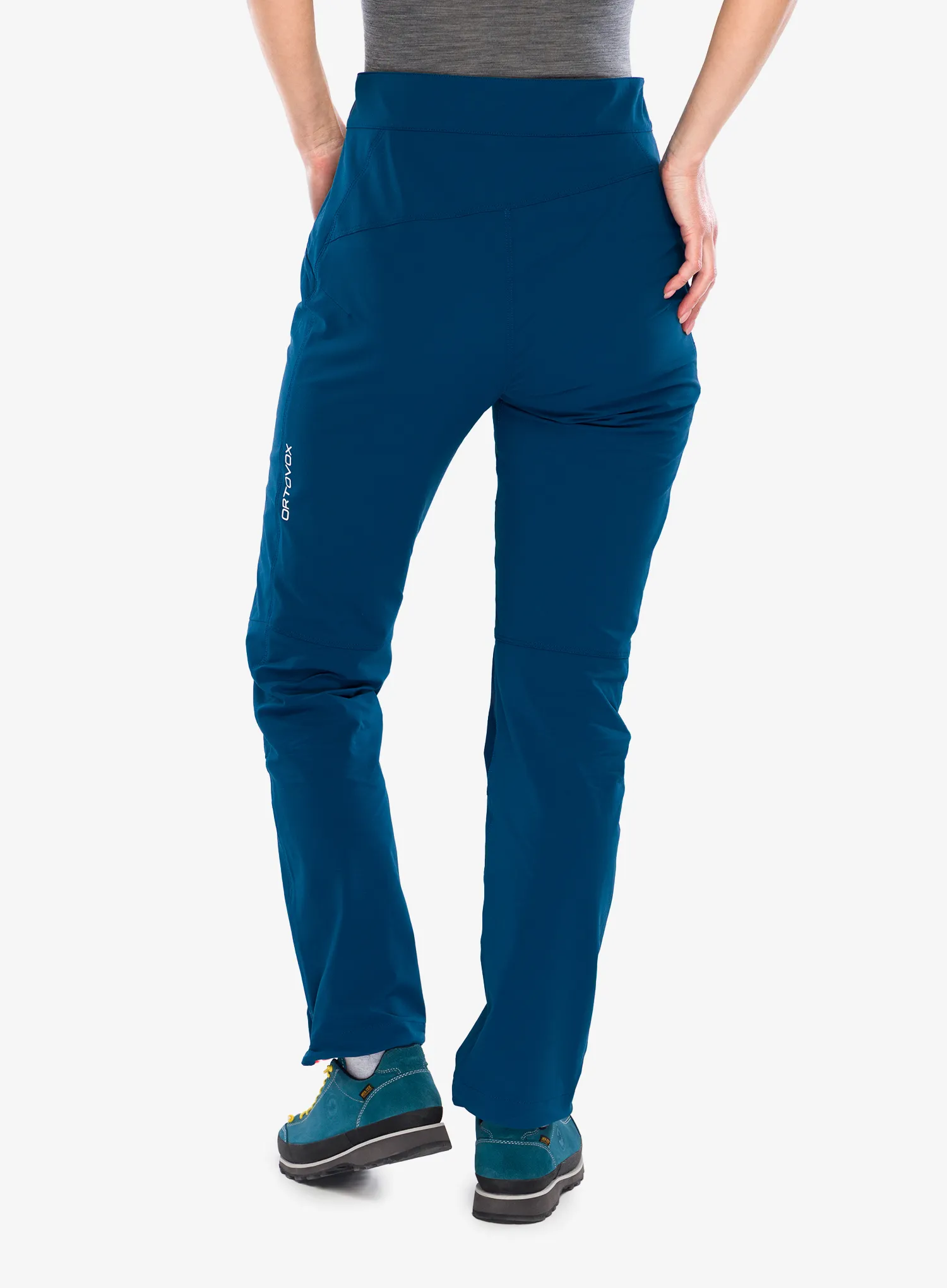 Softshellové kalhoty dámské Ortovox Brenta Pants - petrol blue