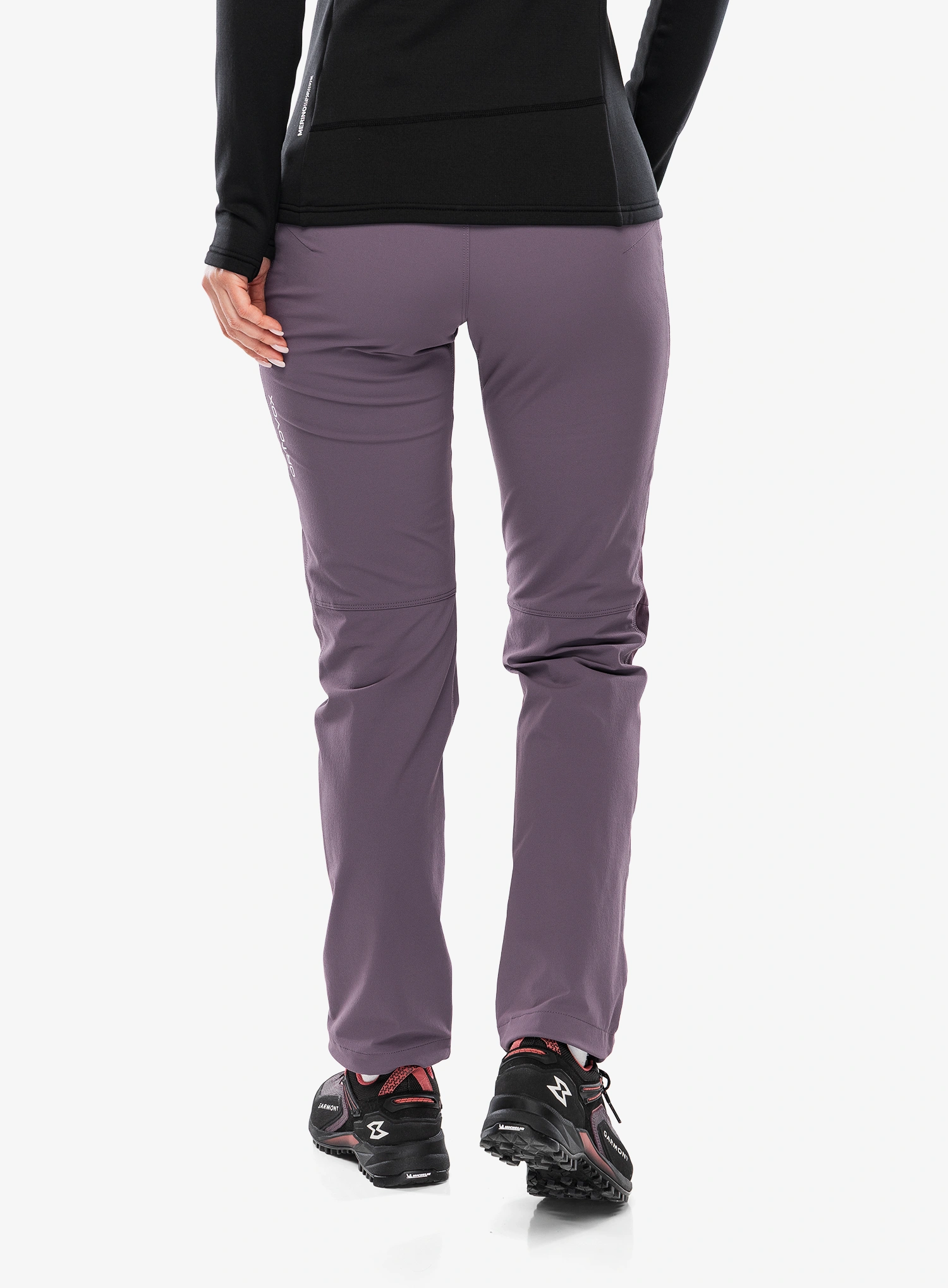 Softshellové kalhoty dámské Ortovox Brenta Pants - wild berry