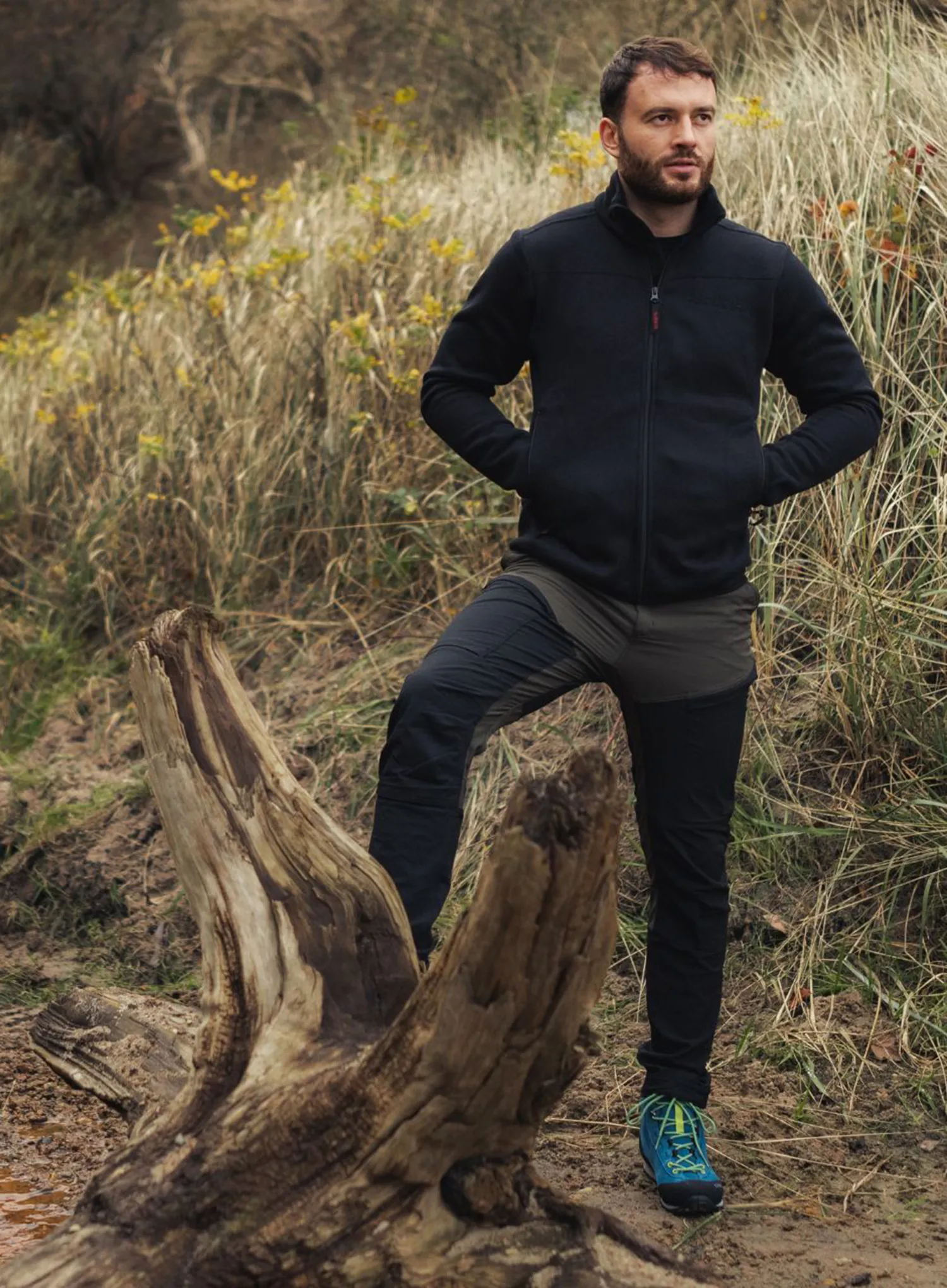 Trekové kalhoty Alpinus Pular - black/olive
