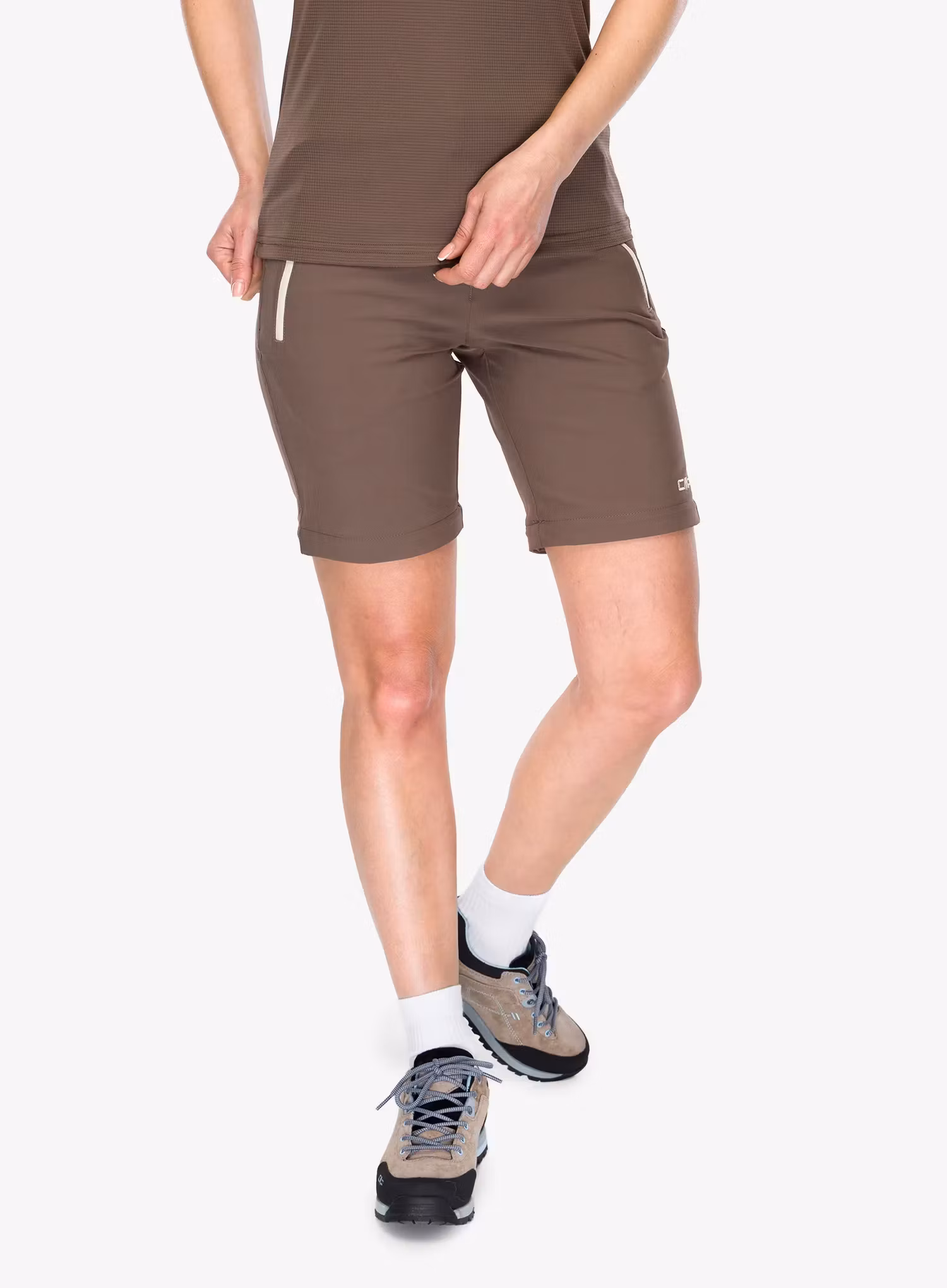 Trekové kalhoty dámské CMP Evelynn Zip Off Pant - toffee
