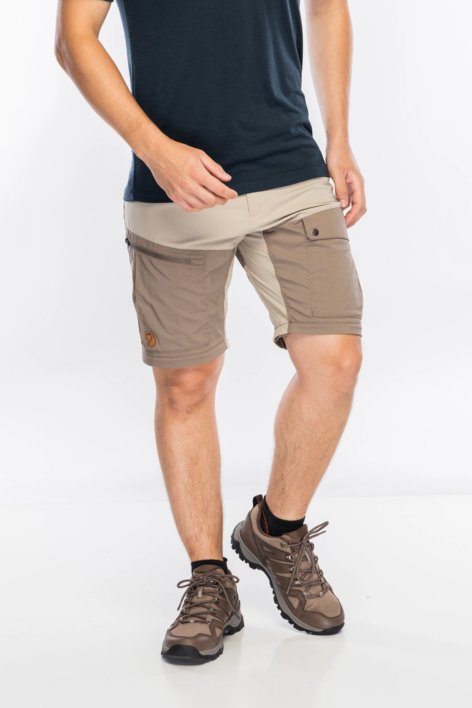 Trekové kalhoty Fjallraven Abisko Midsummer Zip Off Trousers Long - fossil/suede brown