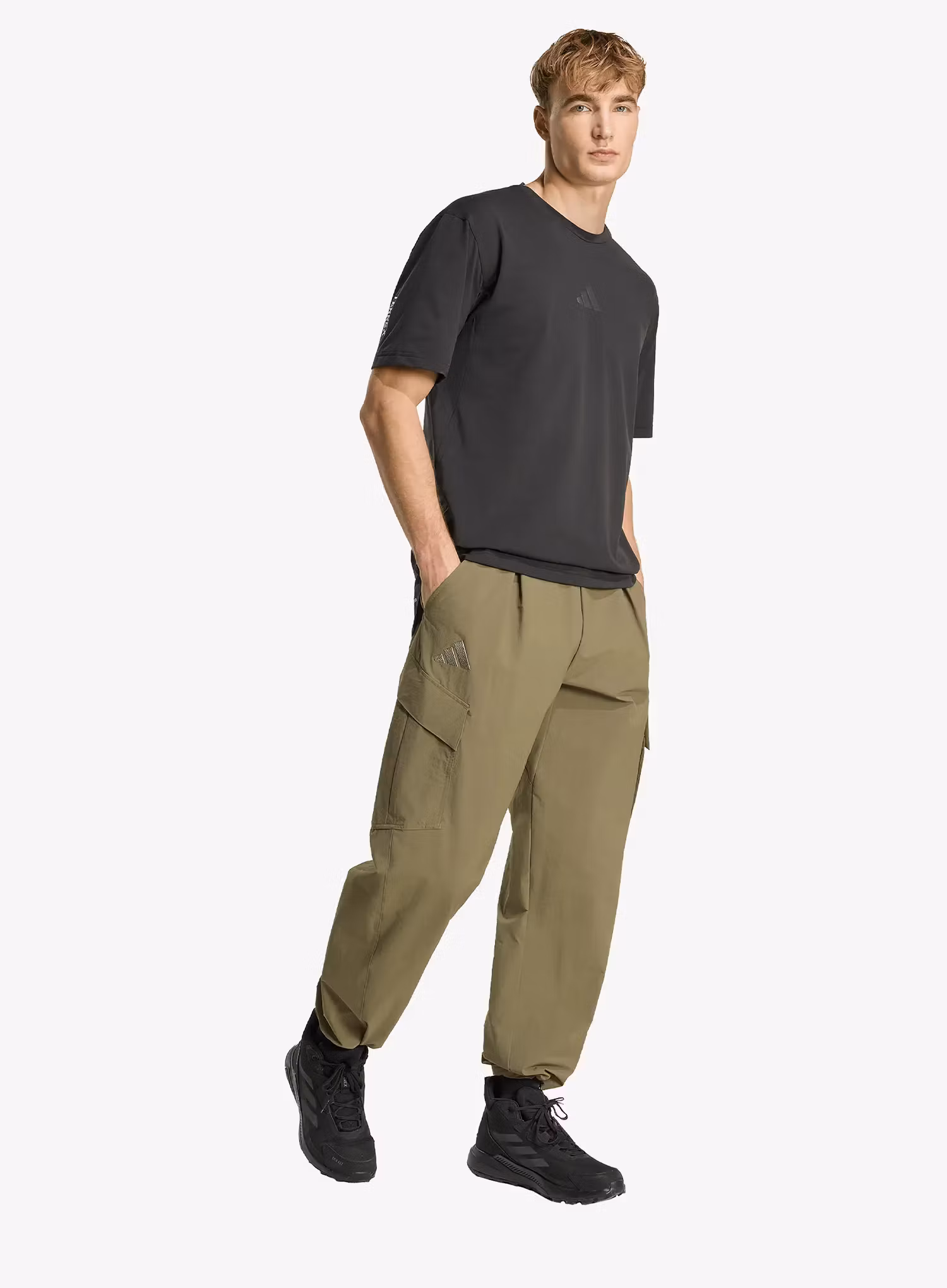 Turistické kalhoty adidas TERREX Xploric CLIMA365 Cargo Pants - olive strata