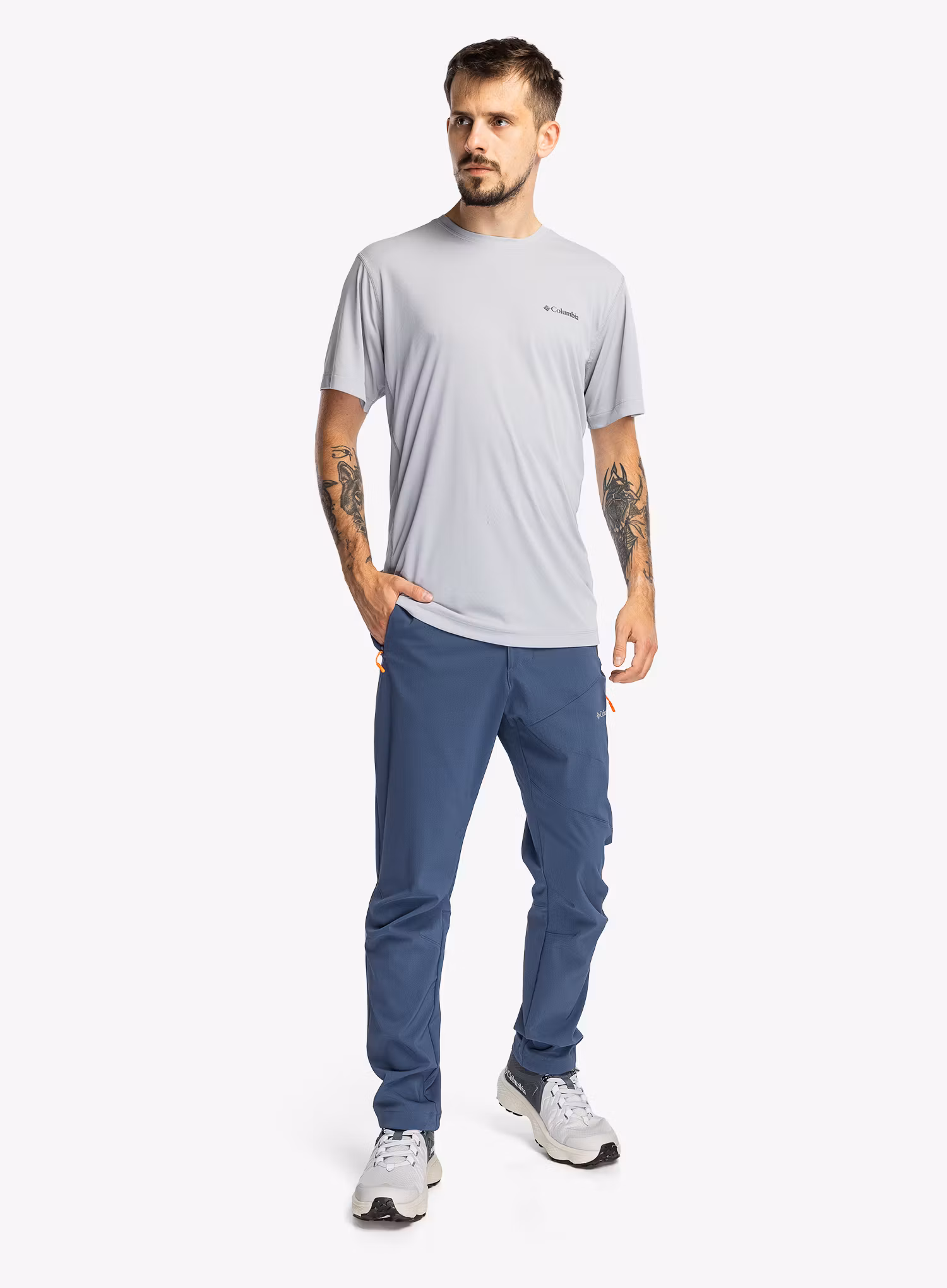 Turistické kalhoty Columbia Tech Softshell Pant - dark mountain