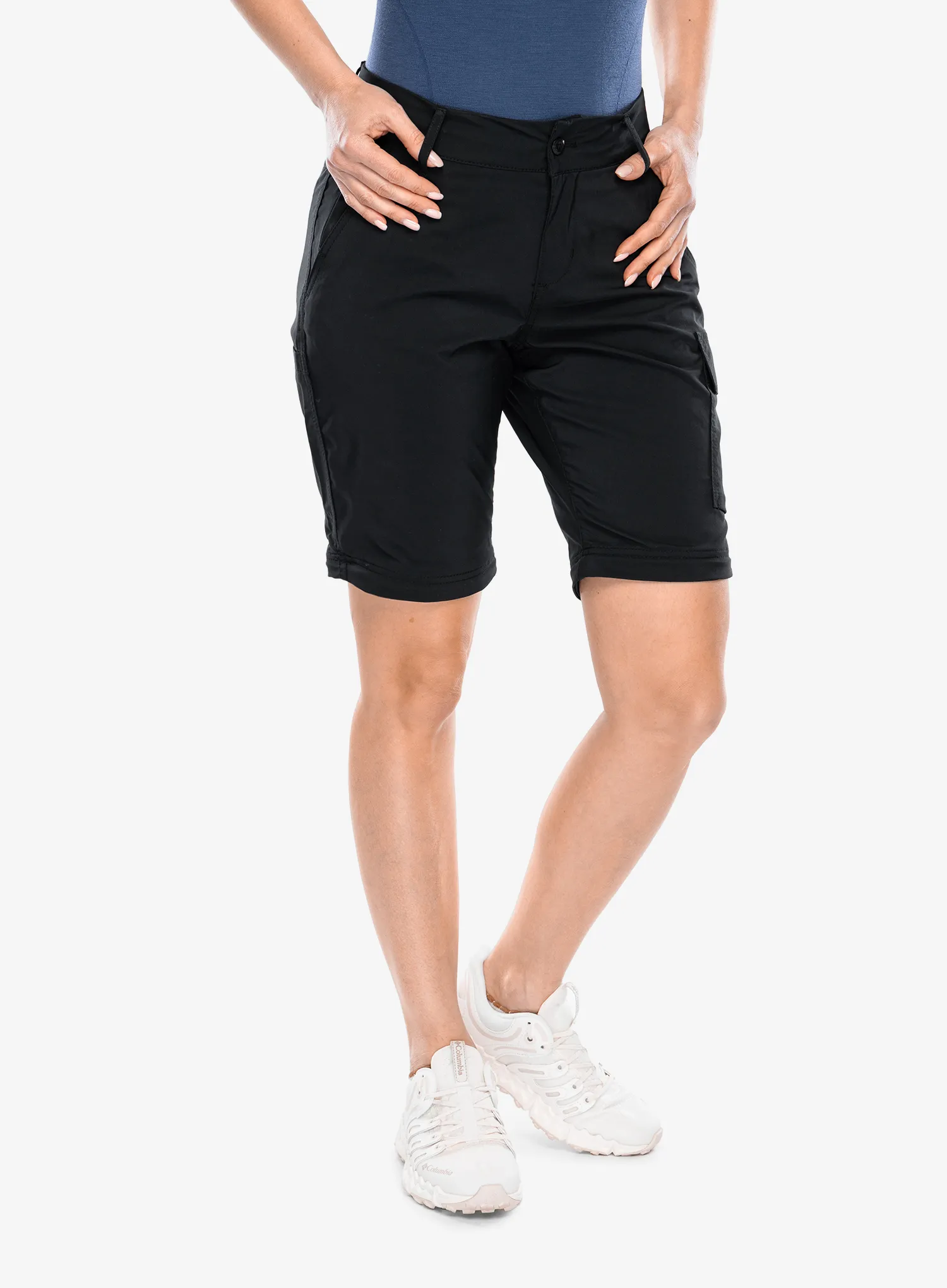 Turistické kalhoty dámské Columbia Silver Ridge Utility Convertible Pant - black/black