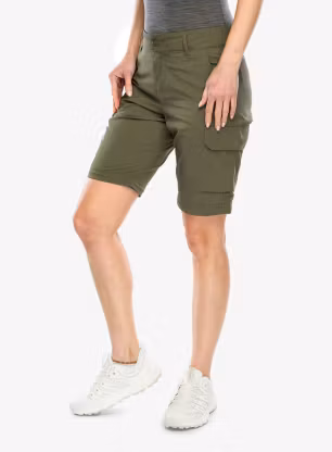 Turistické kalhoty dámské Columbia Silver Ridge Utility Convertible Pant - stone green