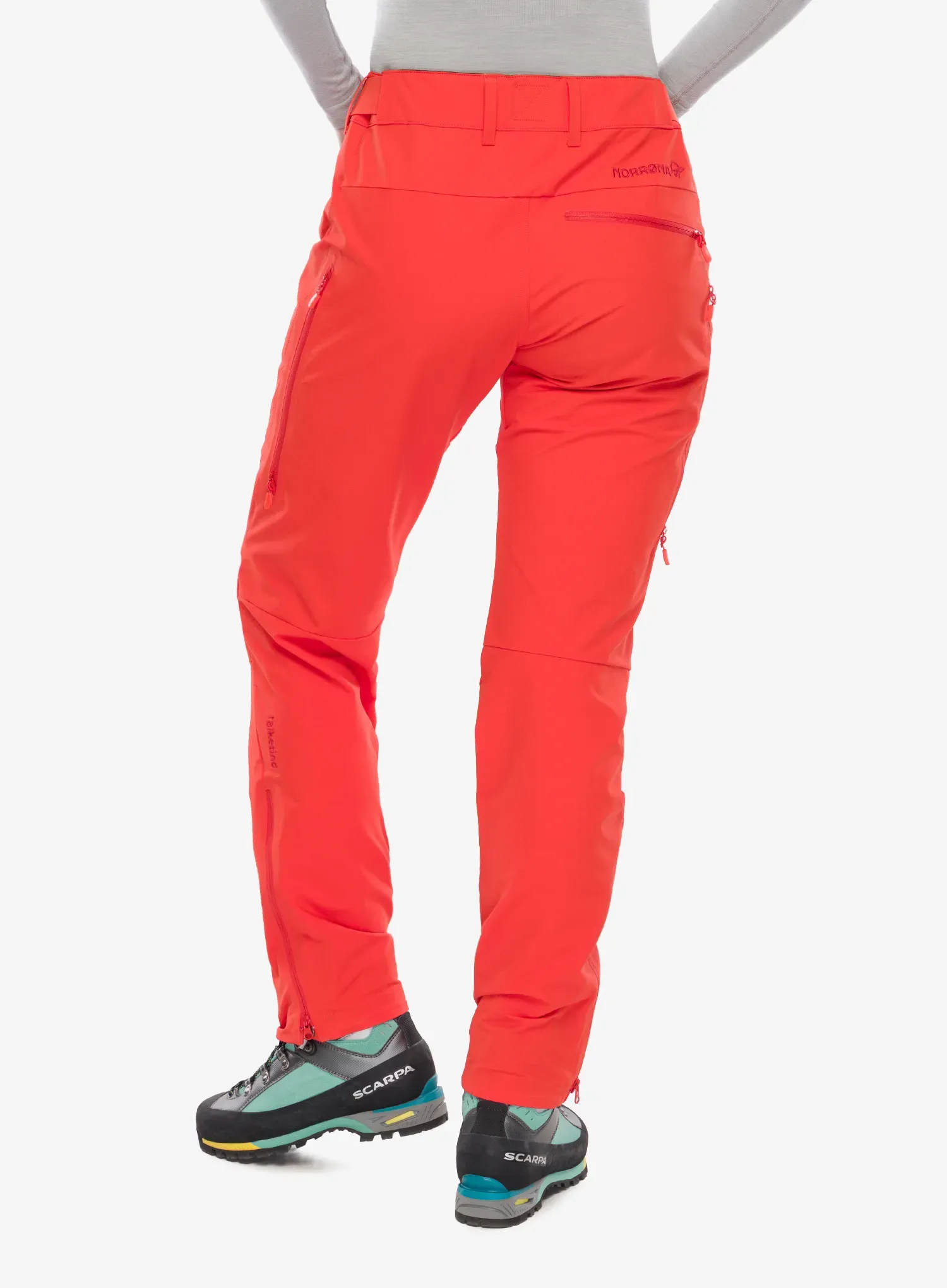 Turistické kalhoty dámské Norrona Falketind Flex1 Pants - arednalin red