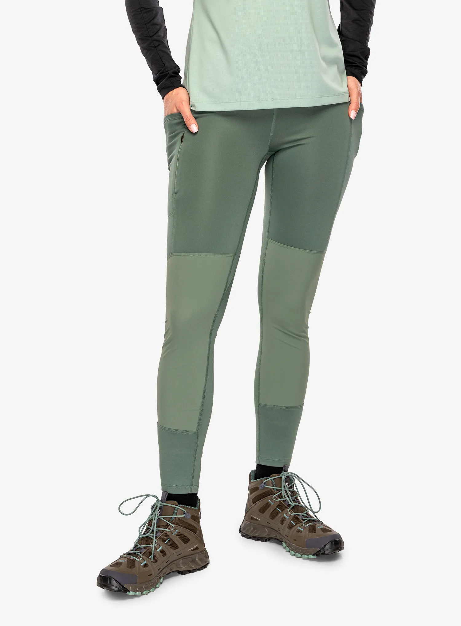 Turistické kalhoty dámské Patagonia Pack Out Hike Tights - hemlock green