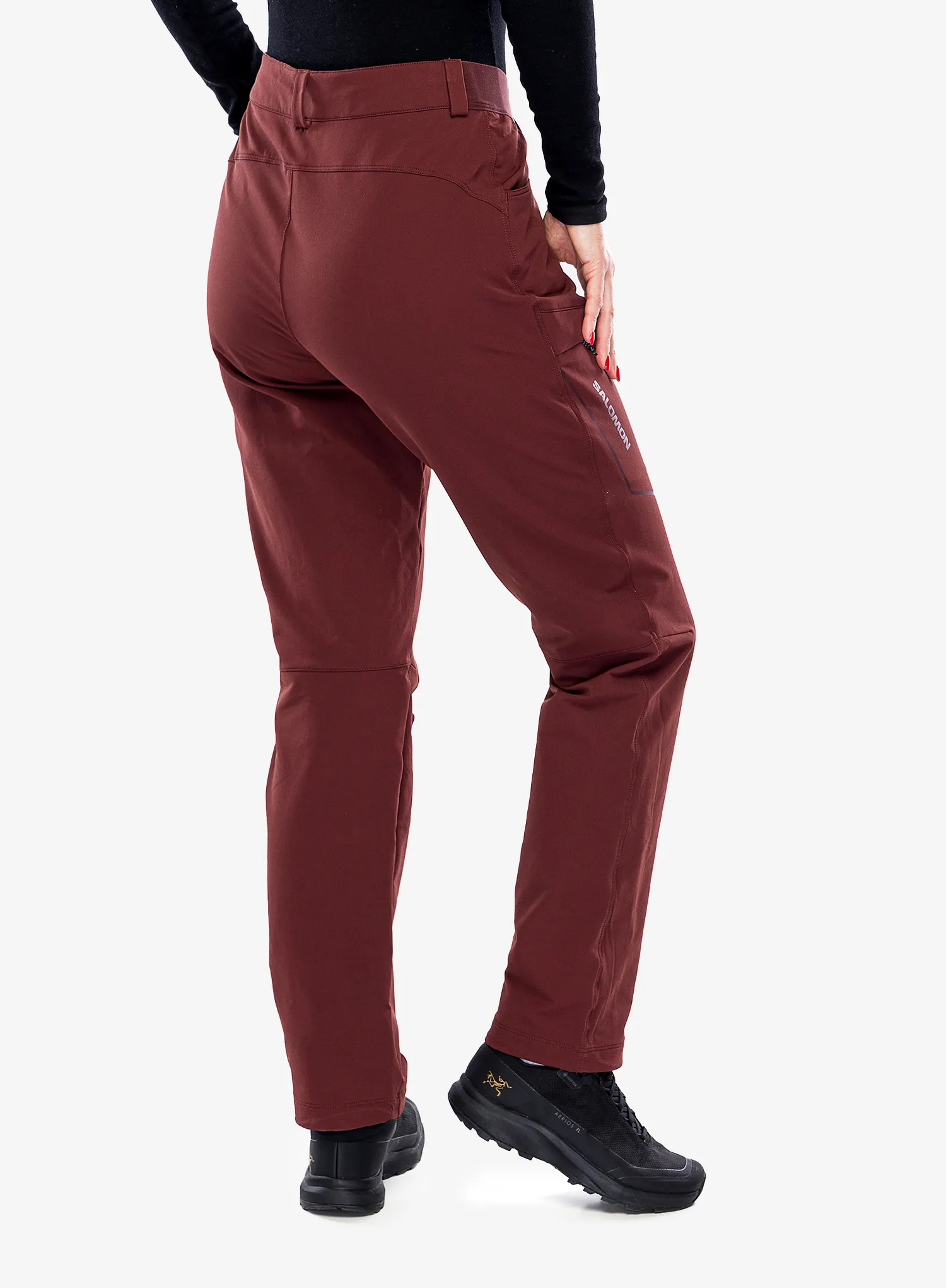 Turistické kalhoty dámské Salomon Wayfarer Warm Pant - rum raisin