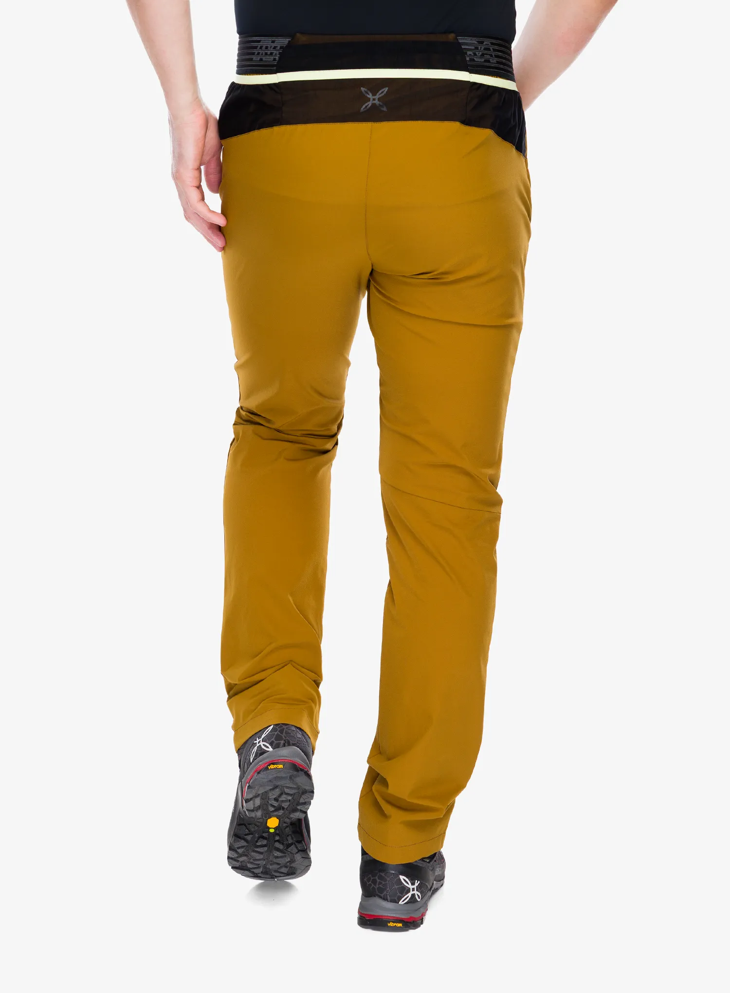 Turistické kalhoty Montura Rise Pants - bronze brown/sunny lime