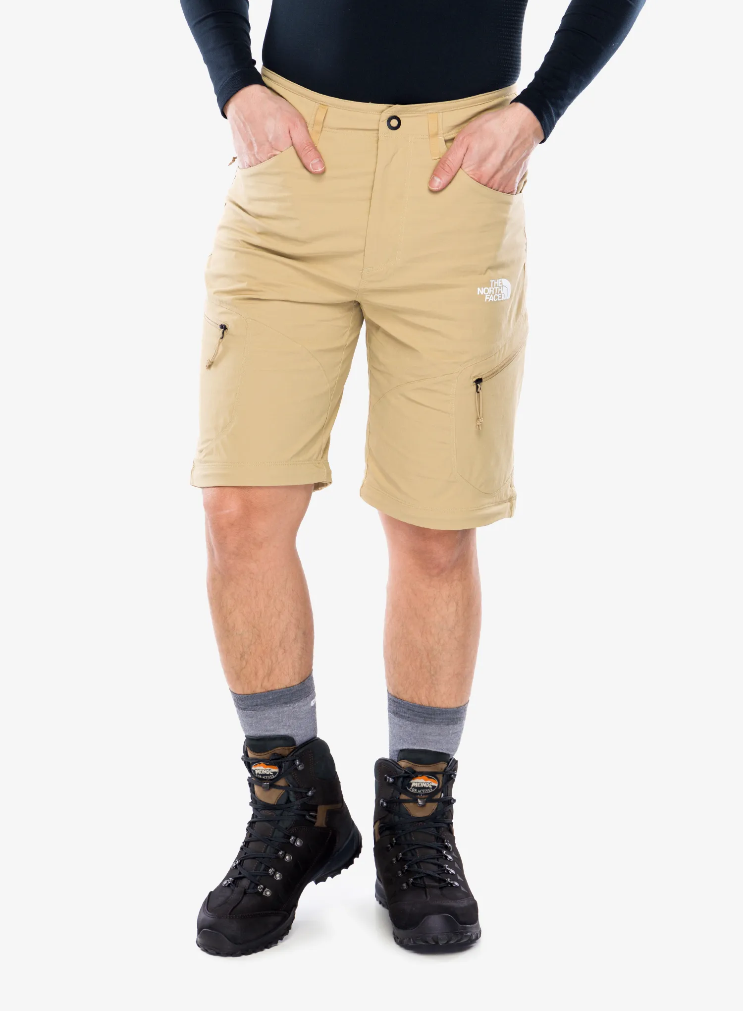 Turistické kalhoty The North Face Exploration Conv Reg Tapered Pant - khaki stone