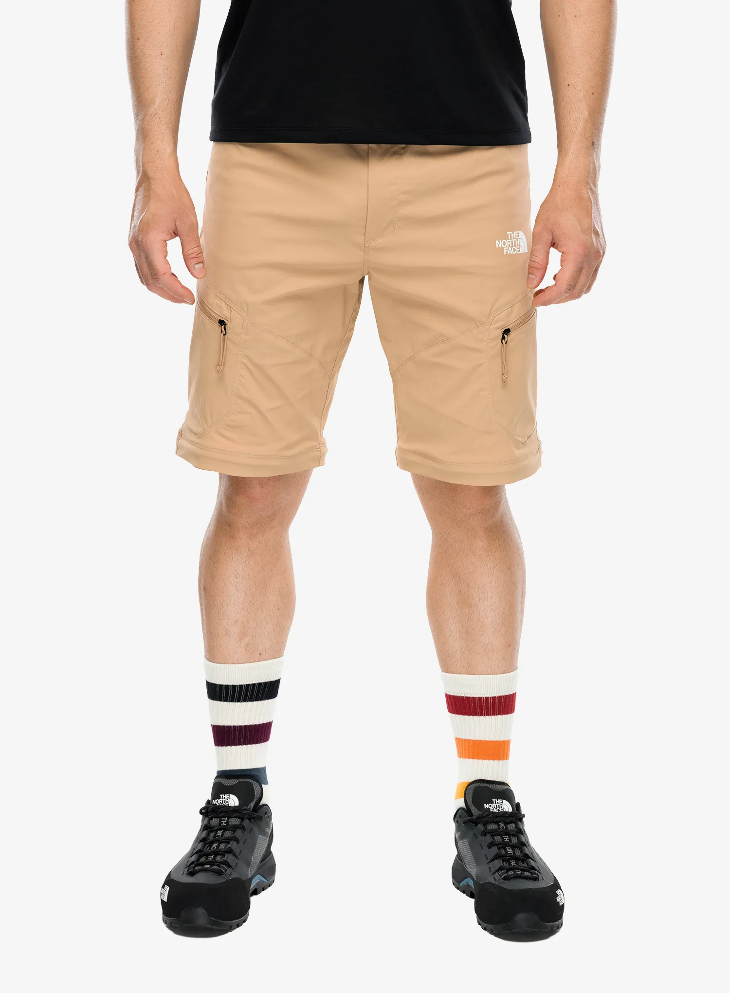 Turistické kalhoty The North Face Exploration Reg Tapered Convertible Pants - khaki stone