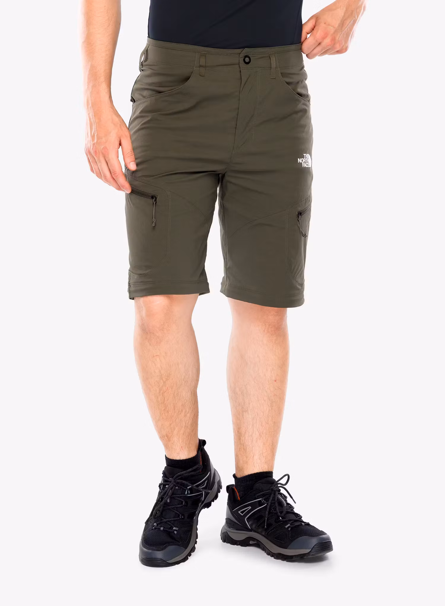 Turistické kalhoty The North Face Exploration Reg Tapered Convertible Pants - new taupe green