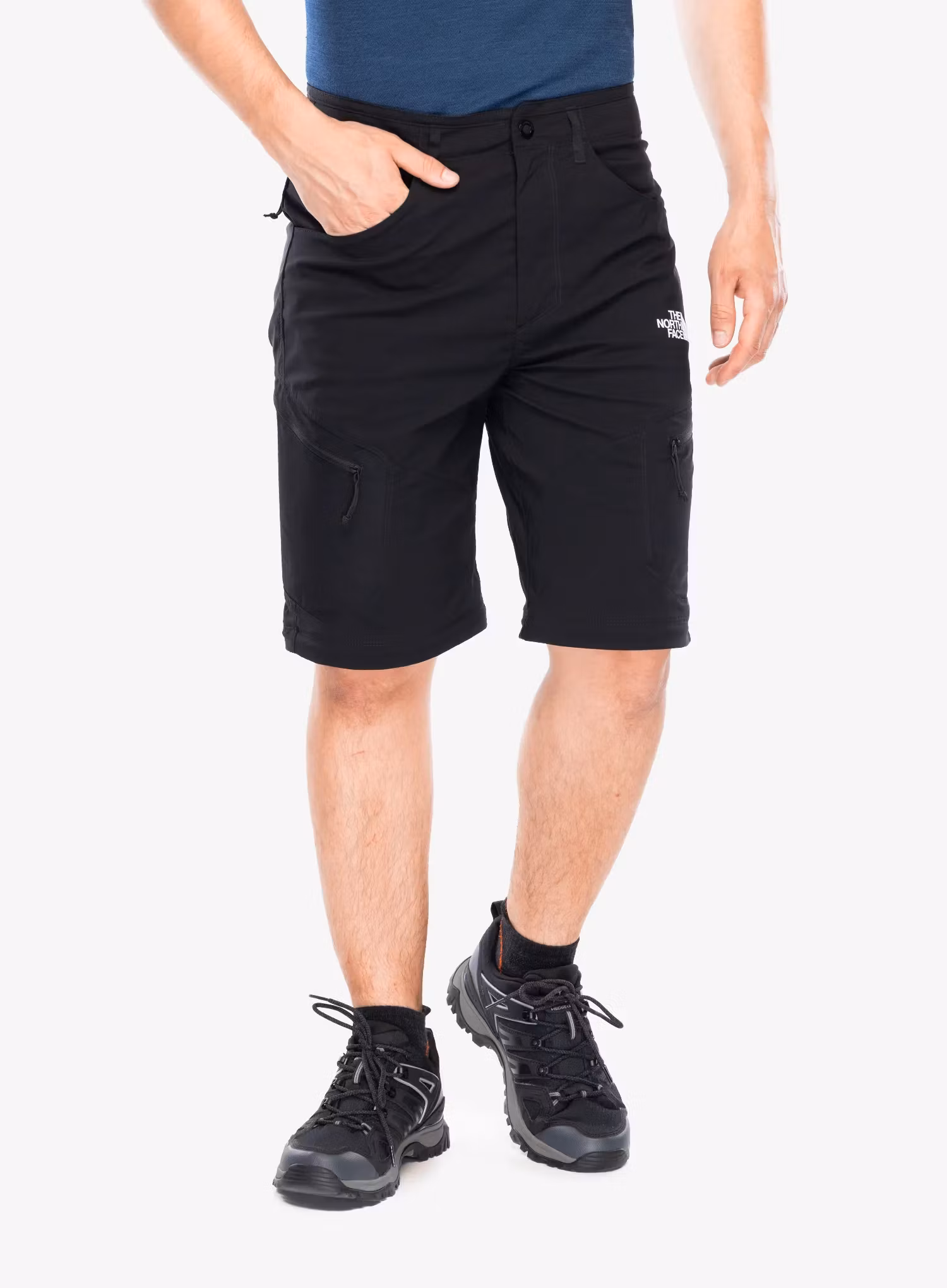 Turistické kalhoty The North Face Exploration Reg Tapered Convertible Pants - tnf black