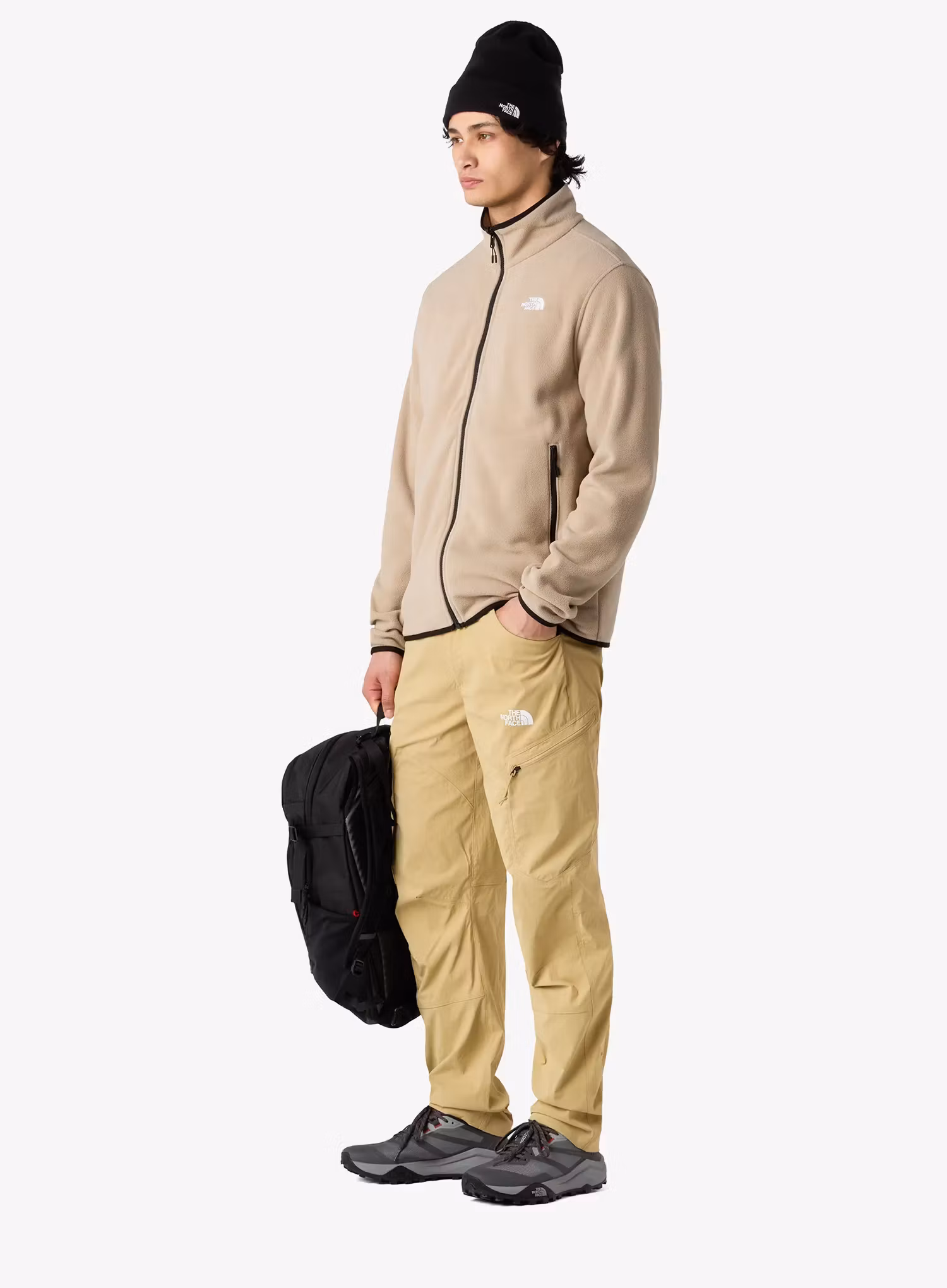 Turistické kalhoty The North Face Exploration Reg Tapered Pants - khaki stone